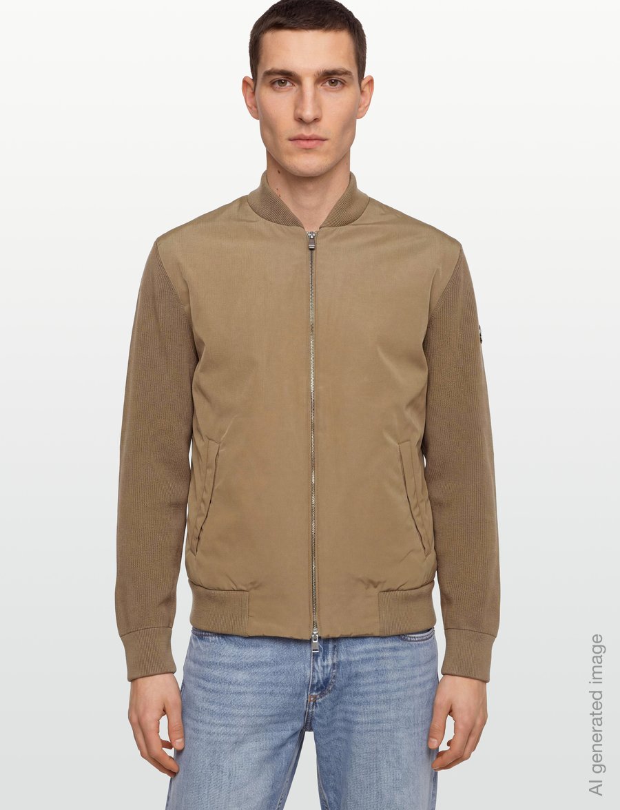 BOSS - C-Ubaio - hybrid-jacken - dark beige - 3