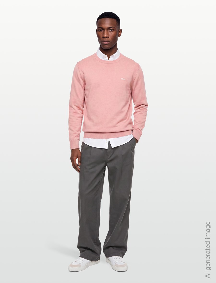 BOSS - Upacas-L - rund hals - light/pastel pink - 0