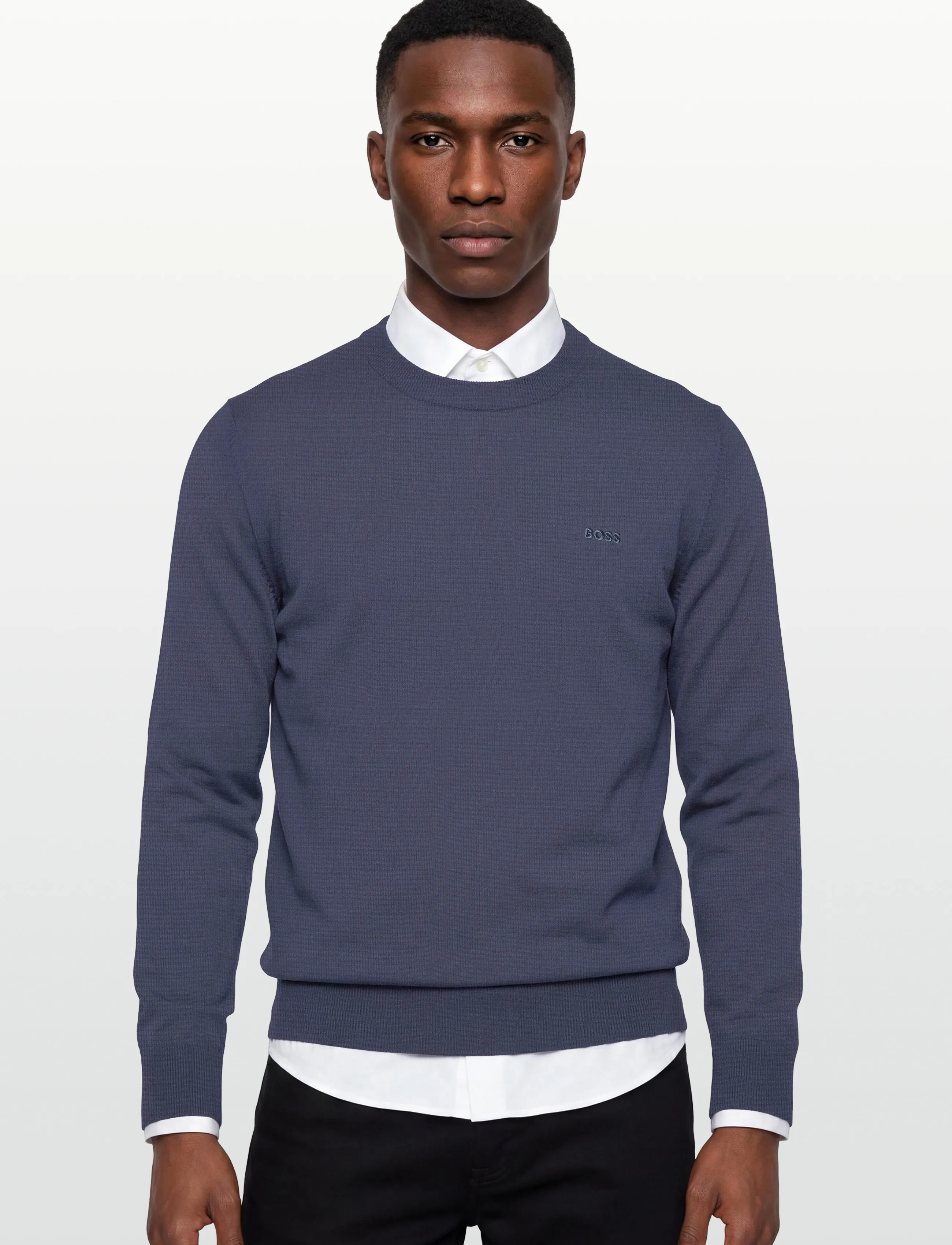 BOSS - Upacas-L - round necks - open blue - 3