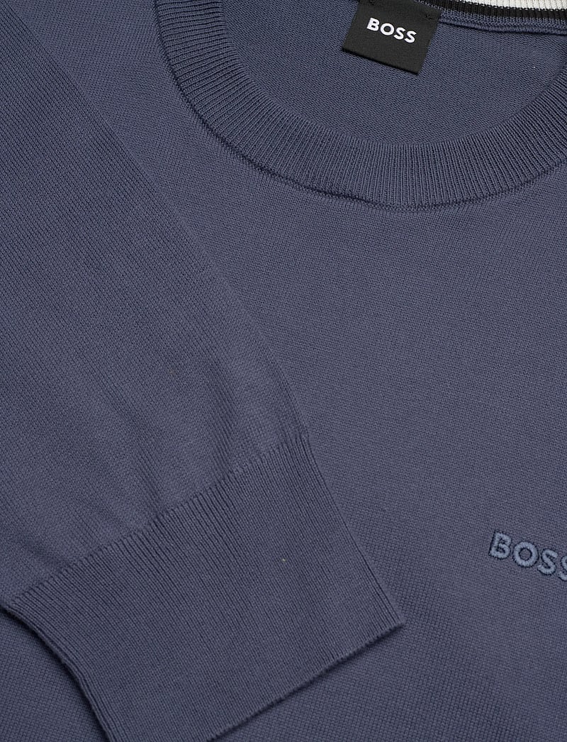 BOSS - Upacas-L - Ümmarguse kaelusega kudumid - open blue - 2