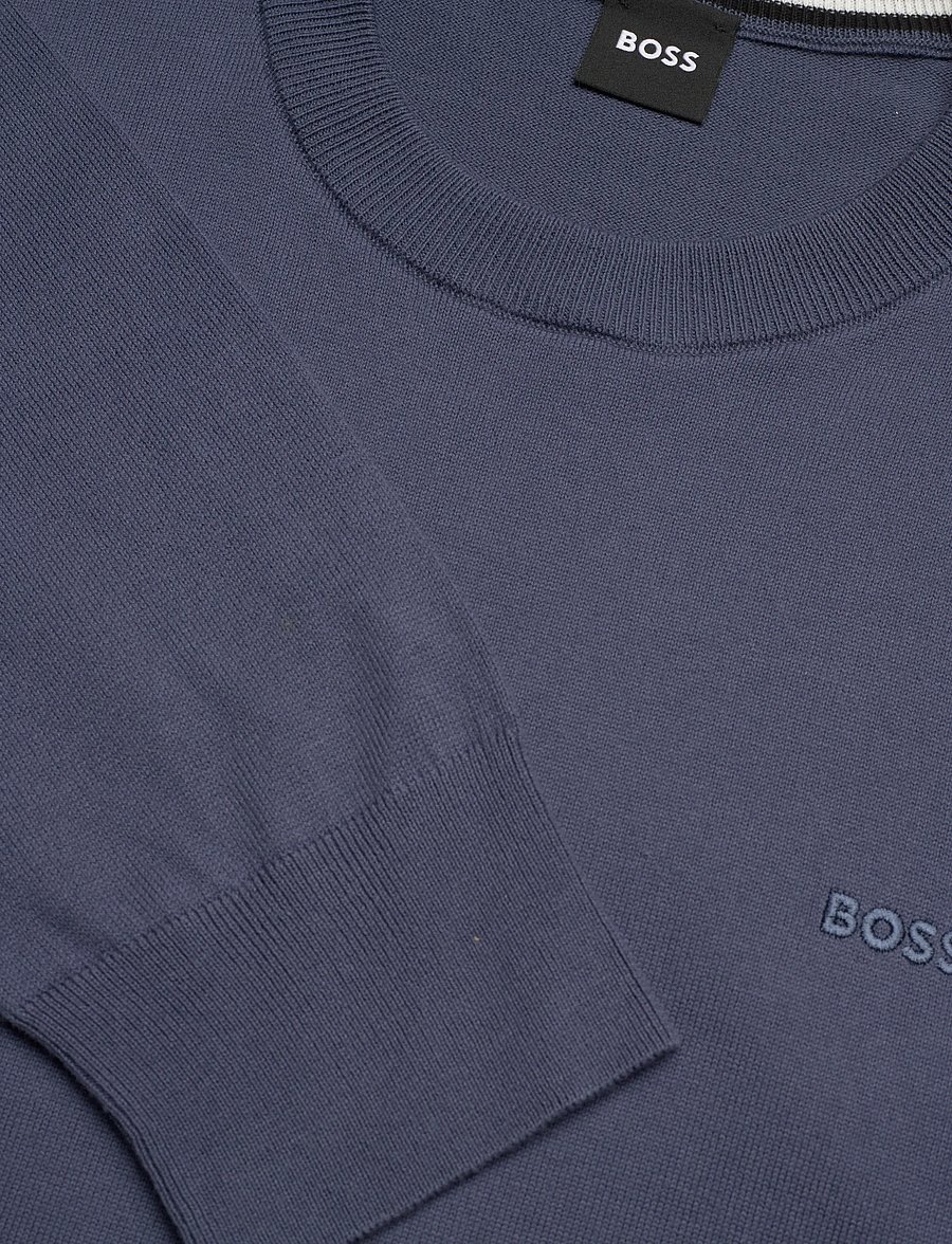 BOSS - Upacas-L - rundhals - open blue - 5