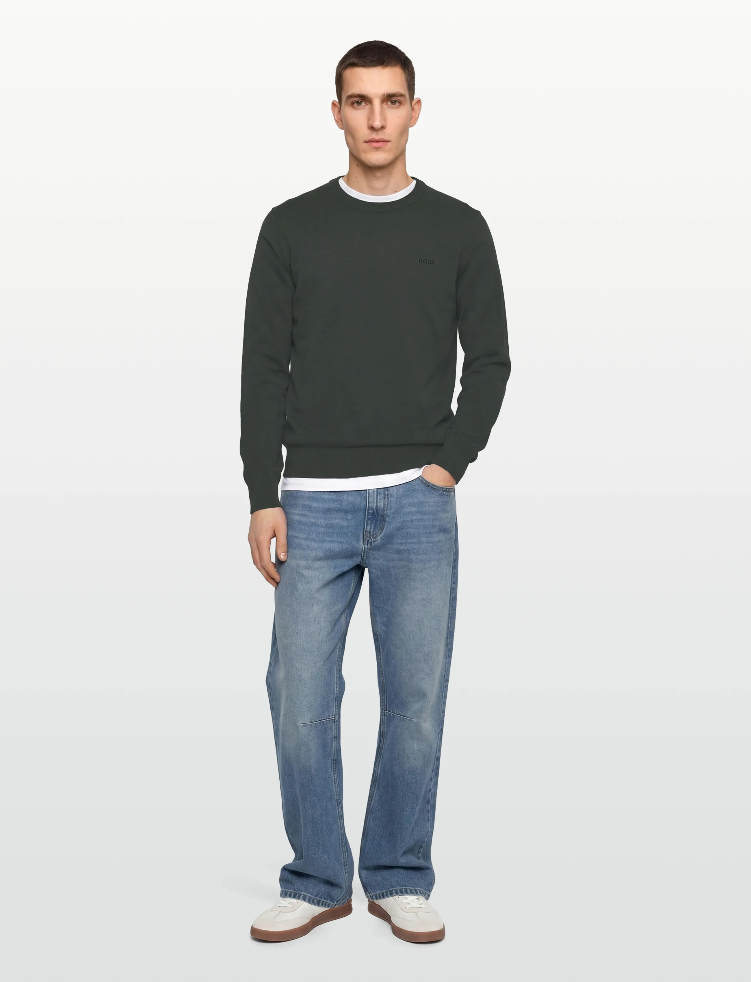 BOSS - Upacas-L - round necks - open green - 0