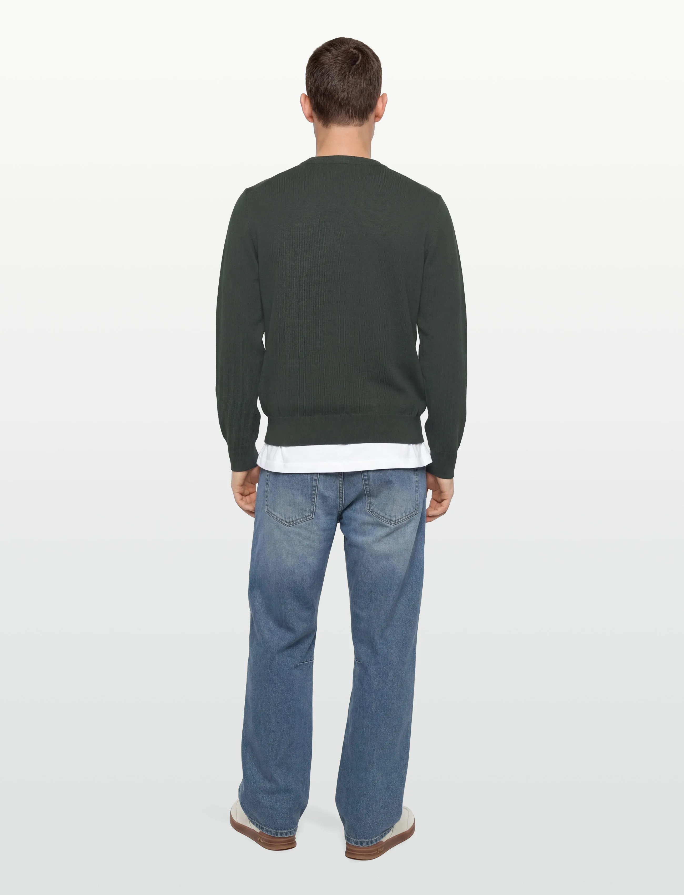BOSS - Upacas-L - rundhals - open green - 4