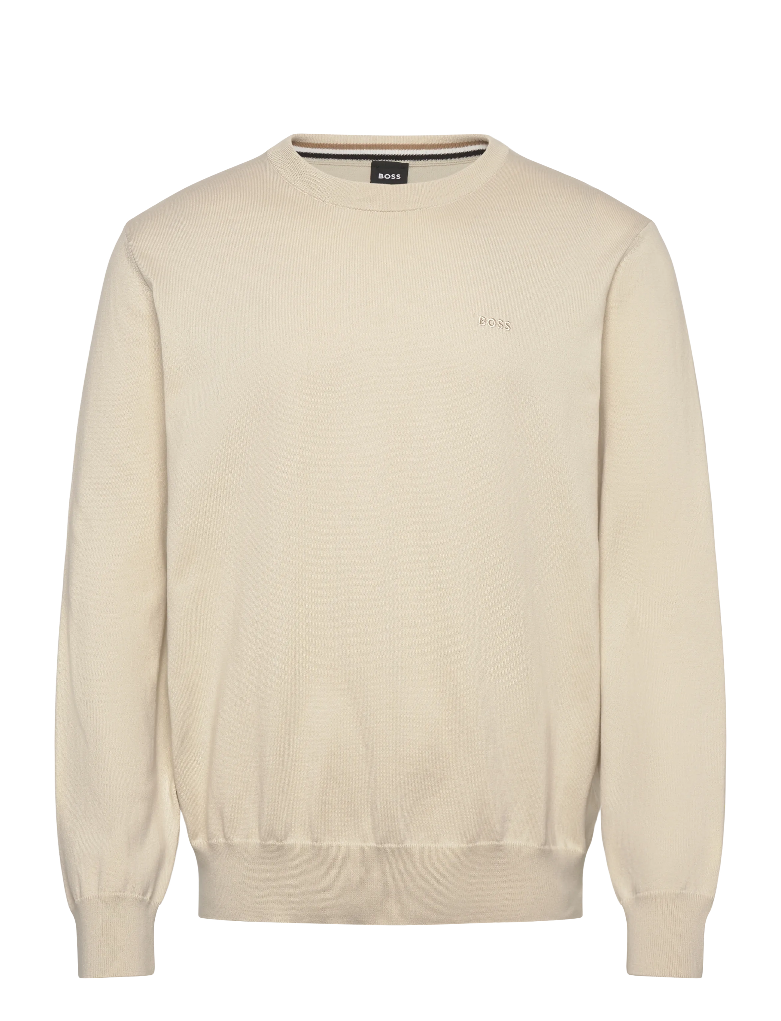 BOSS Upacas-L - Rundhals - OPEN WHITE / beige