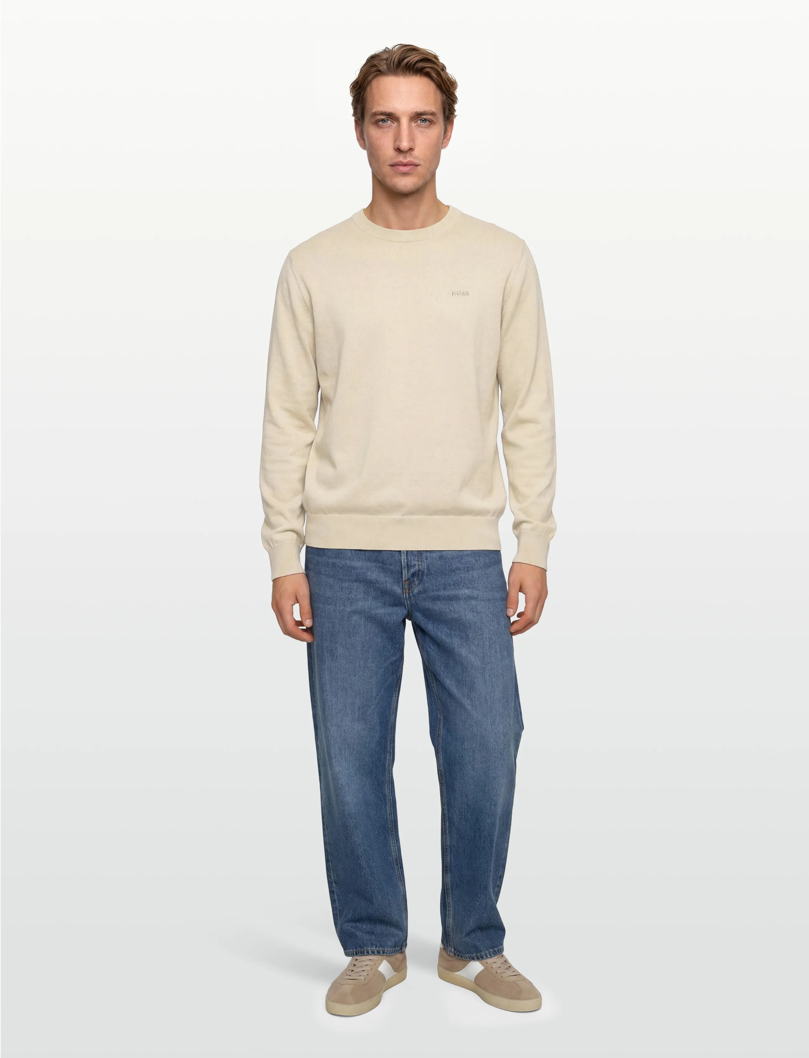 BOSS - Upacas-L - round necks - open white - 0