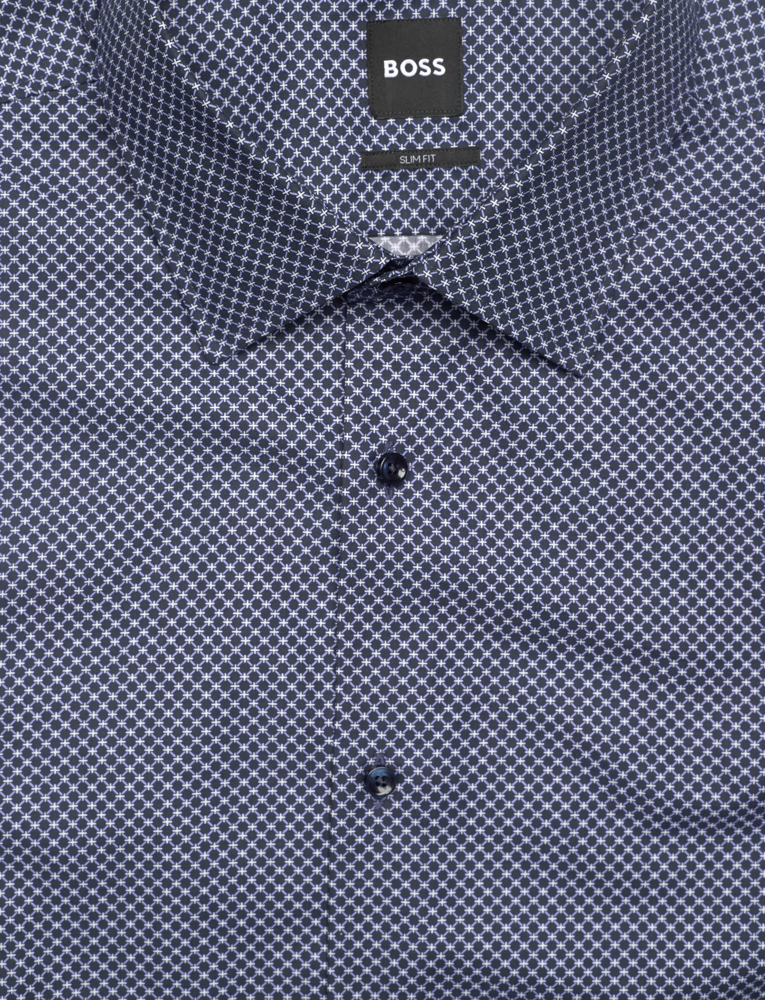 BOSS - H-HANK-K-C1-261 - mönstrade skjortor - dark blue - 2
