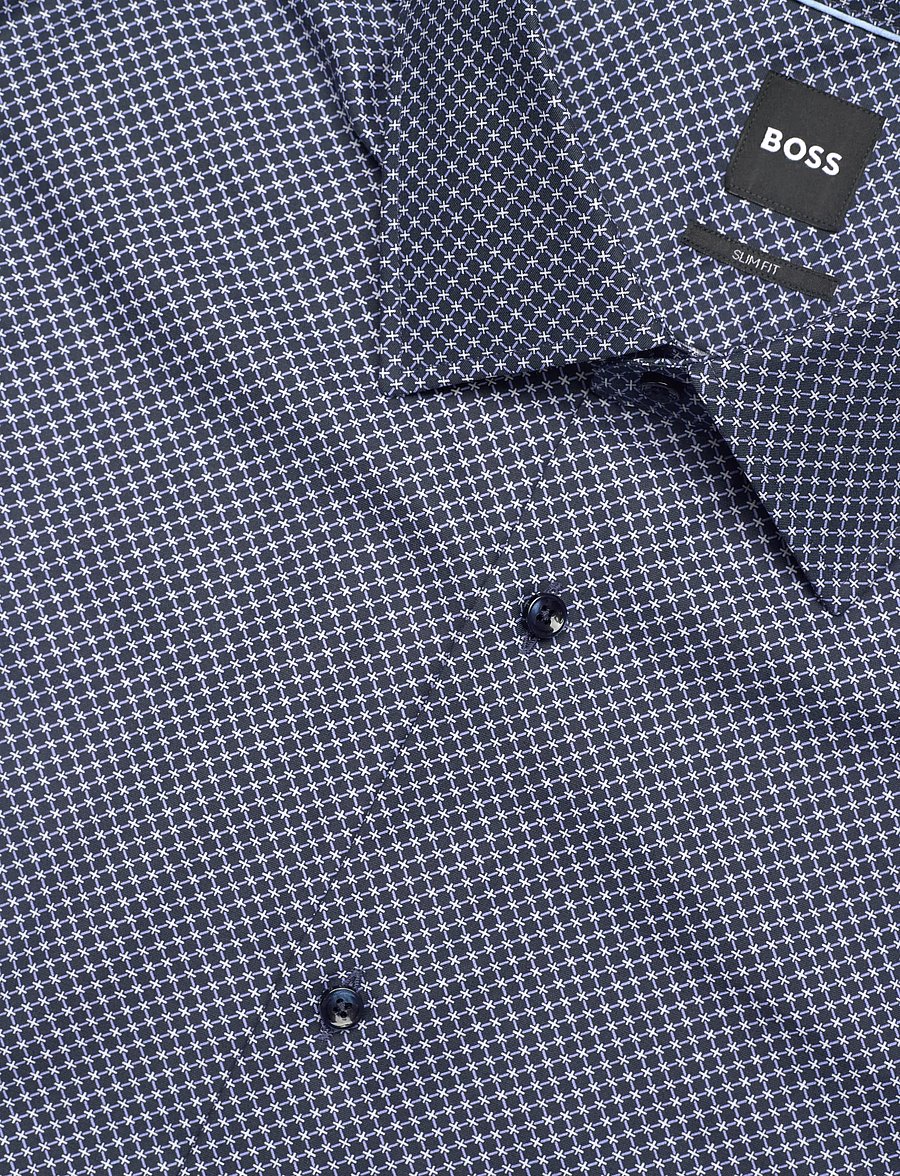 BOSS - H-HANK-K-C1-261 - mönstrade skjortor - dark blue - 3