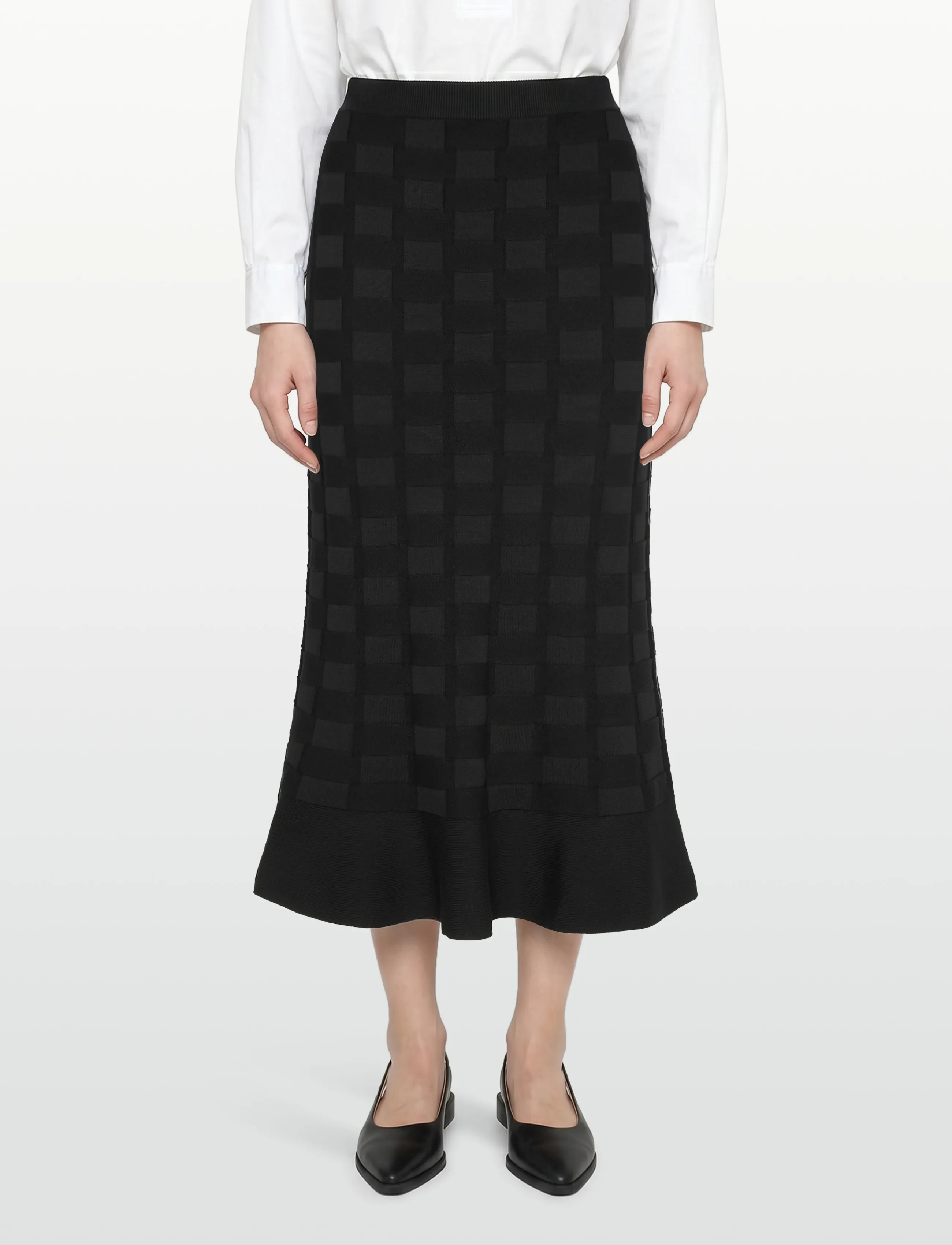 BOSS - Foppy - strikkede nederdele - black - 3