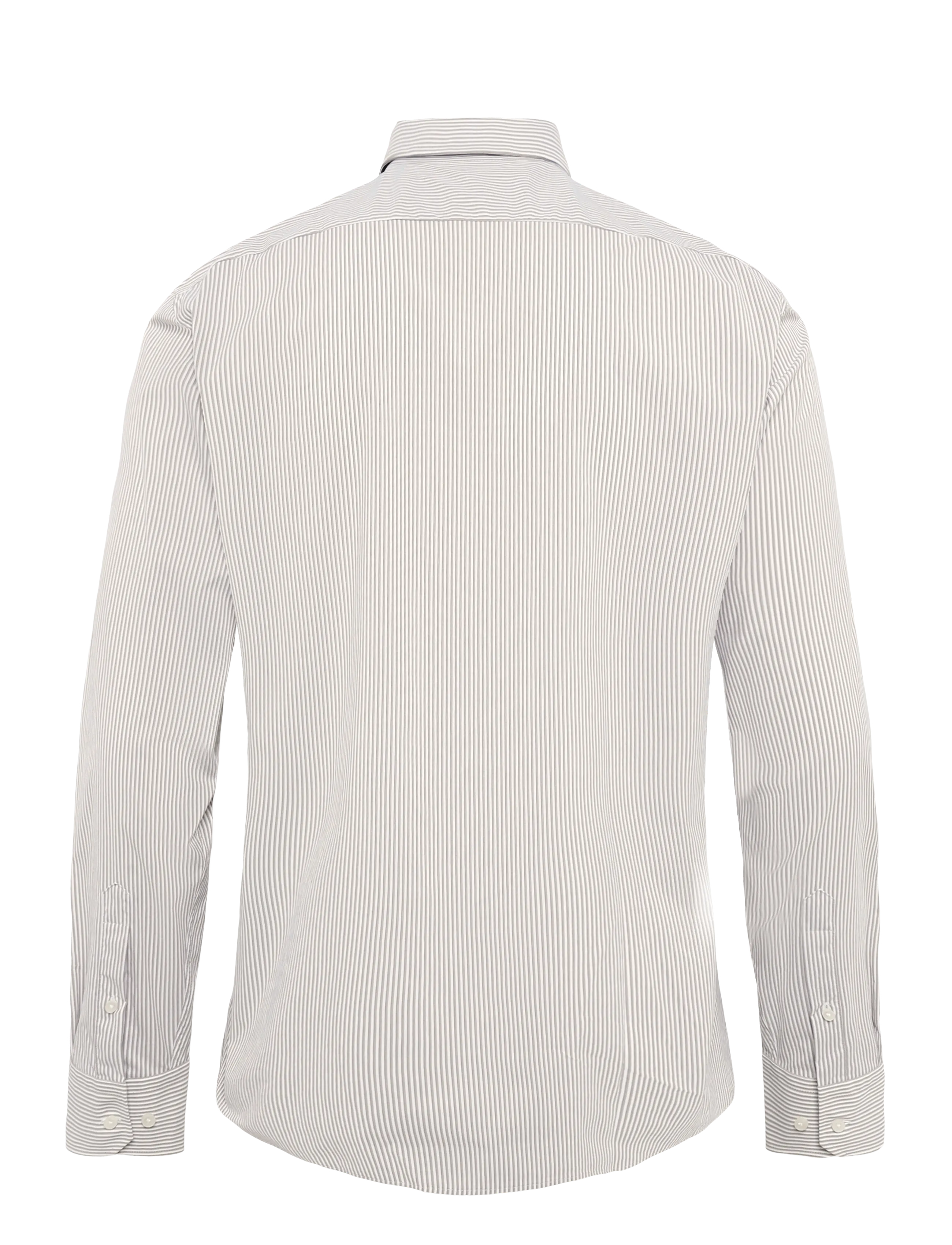 BOSS - P-JOE-K-261 - striped shirts - dark beige - 1