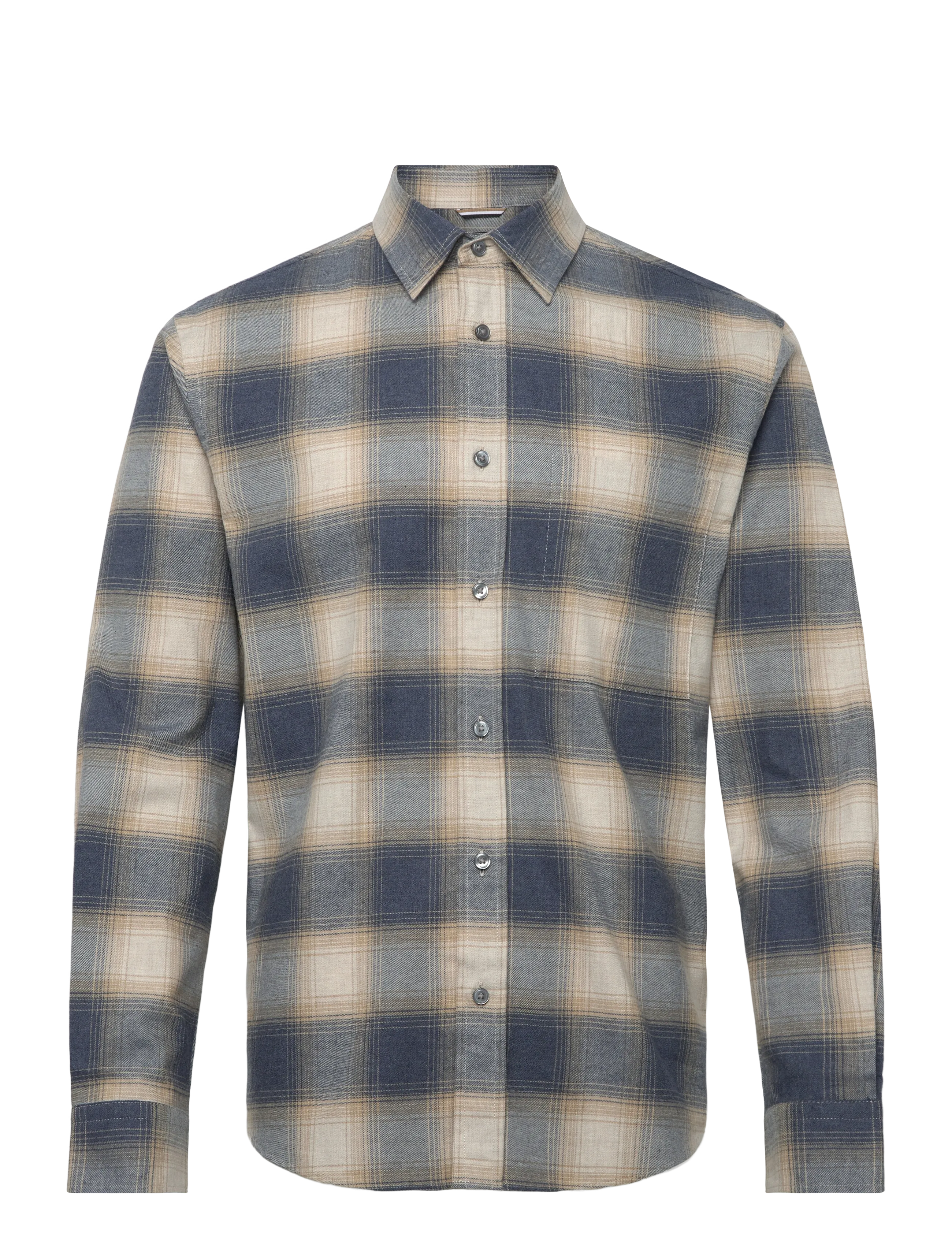 BOSS H-Owenl-K-P-261, XL, Blue, Shirts > Checkered Shirt, Herre