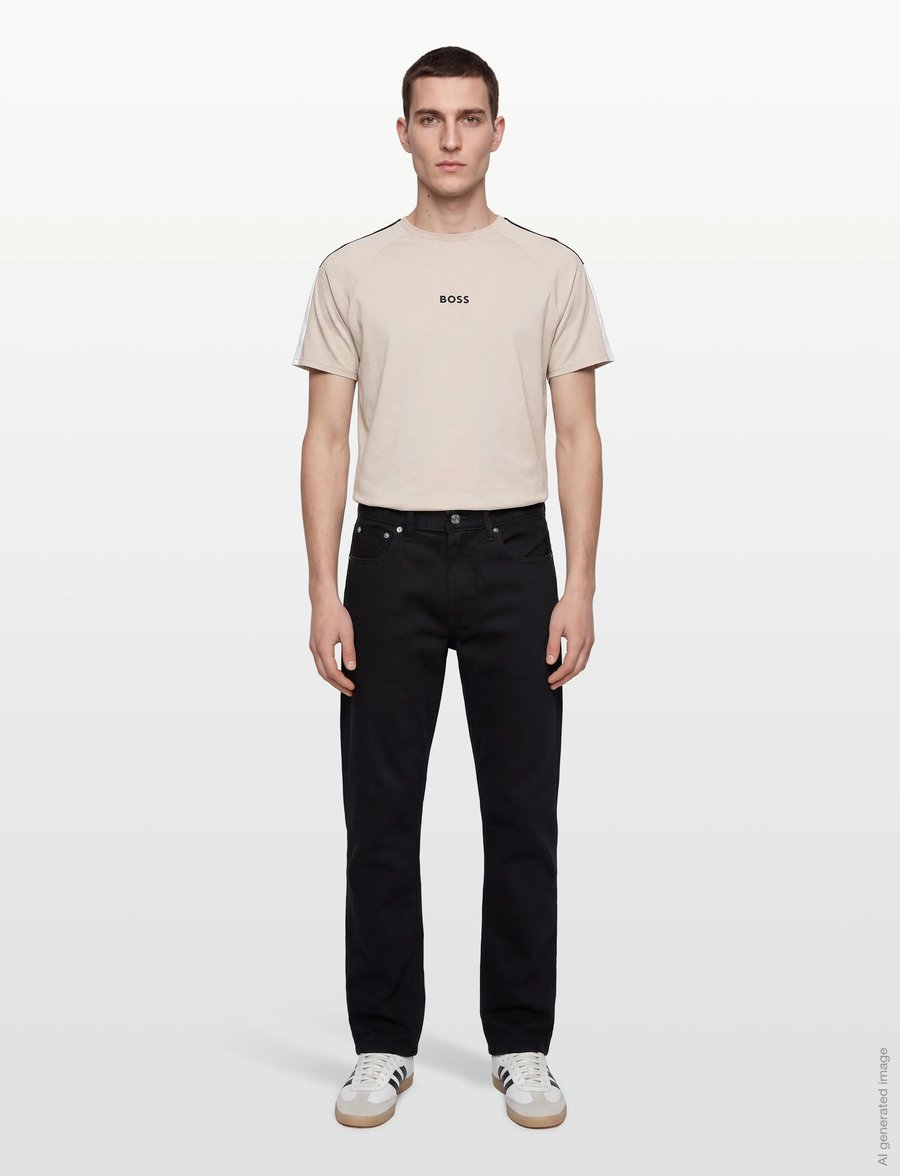 BOSS - Balance T-Shirt RN - kurzärmelig - open grey - 0