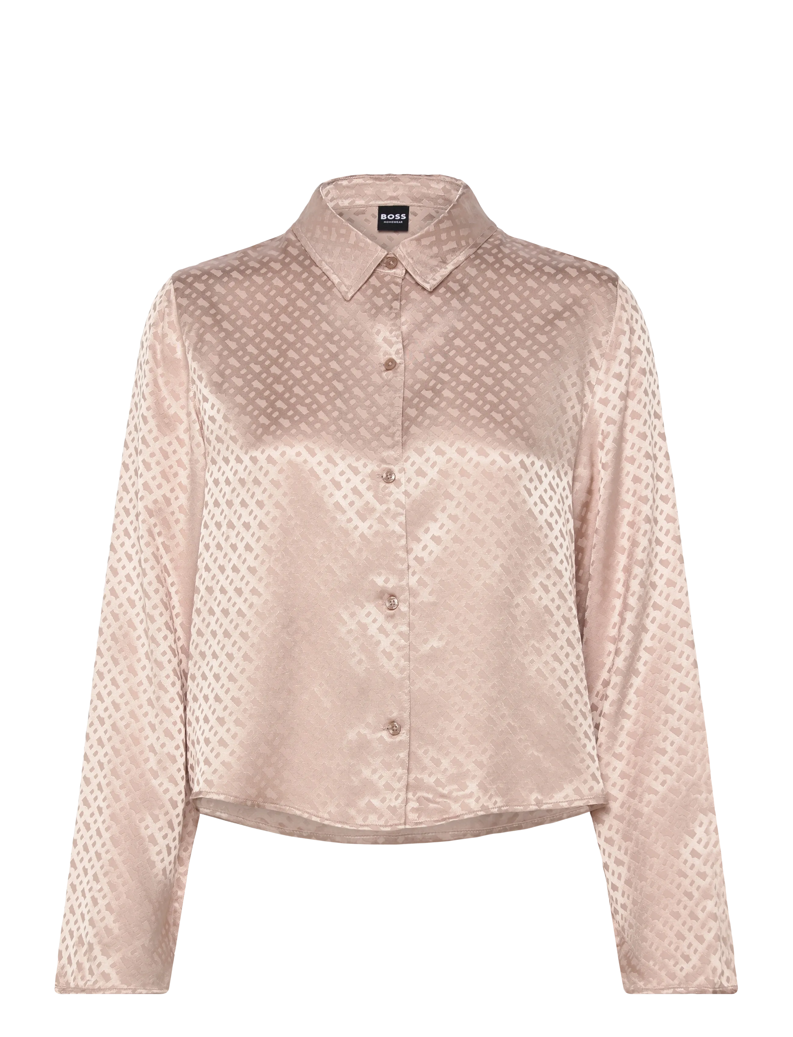 BOSS B Monogram_Shirt - Unterwäsche - LIGHT BEIGE / pink/rose