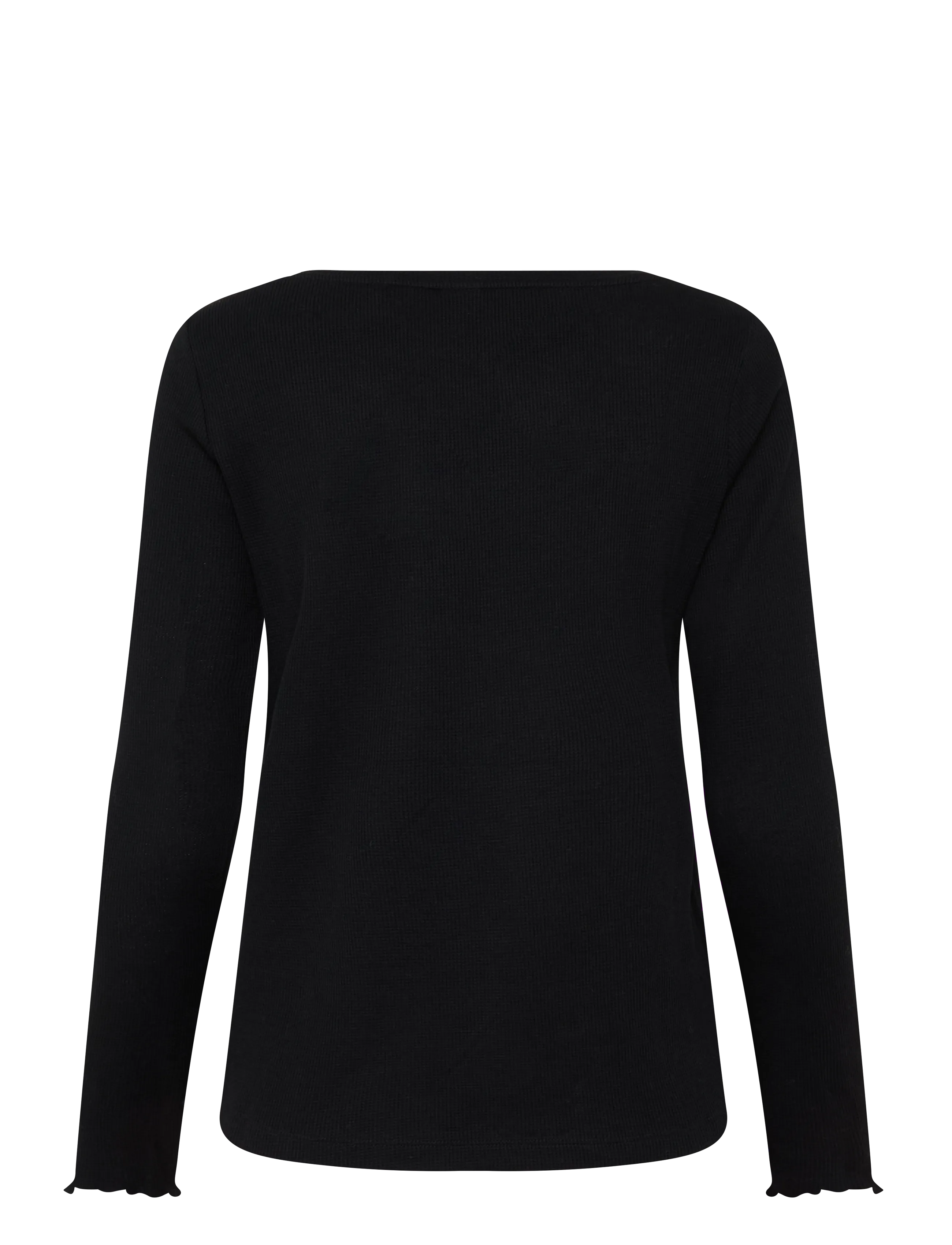 Boss Cosy Waffle_Ls-Shirt t-shirts dam – bild 2