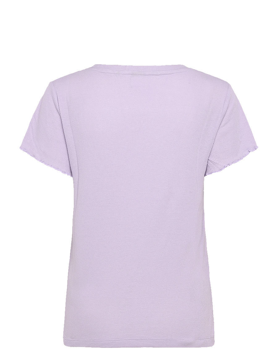 BOSS - Cosy Waffle_T-Shirt - oberteile - open purple - 1