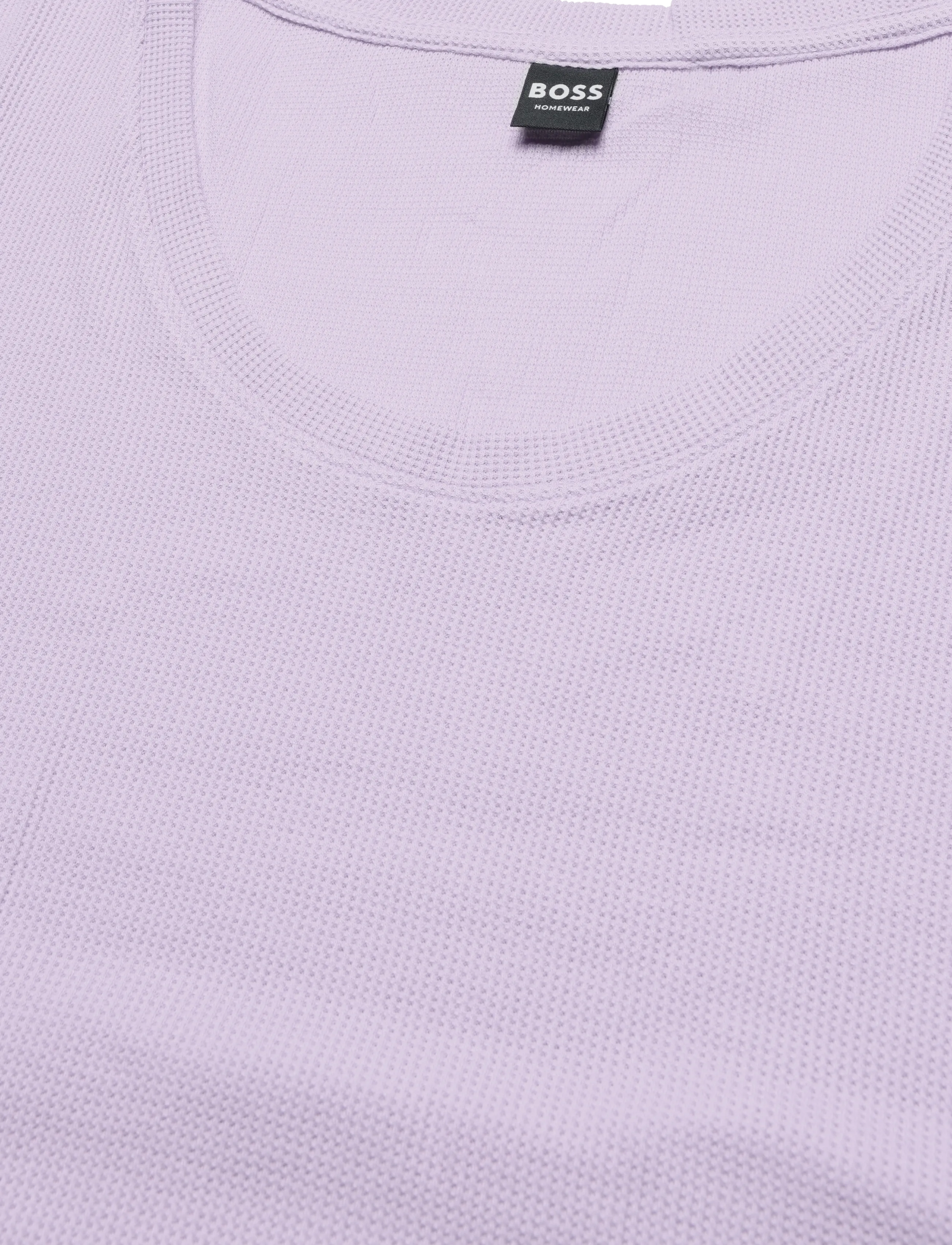 BOSS - Cosy Waffle_T-Shirt - oberteile - open purple - 2