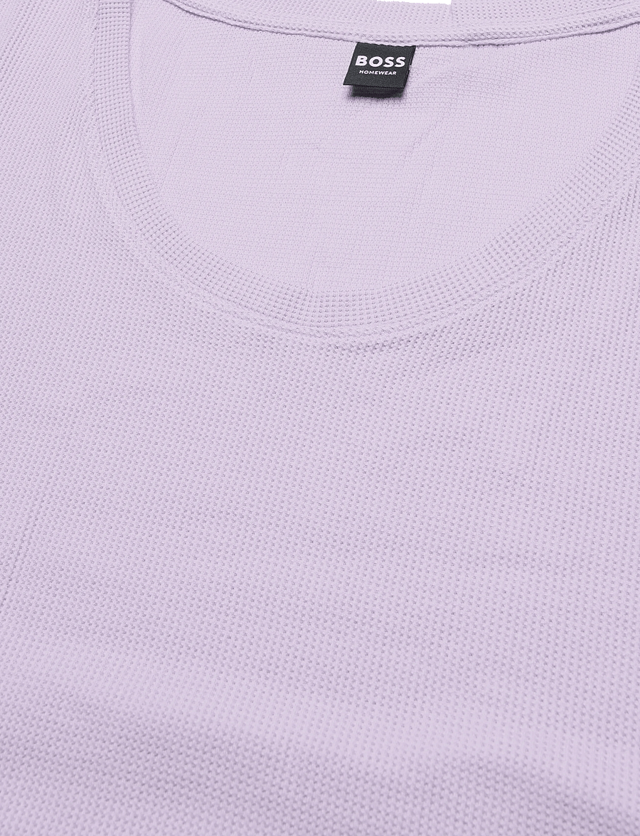 BOSS - Cosy Waffle_T-Shirt - oberteile - open purple - 2