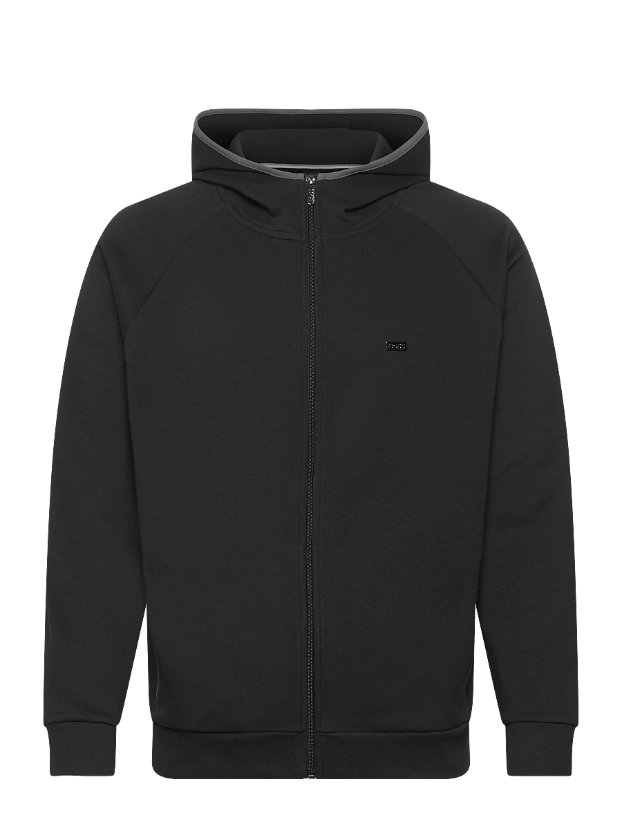 BOSS - Sense Hooded Jacket - kapuutsiga dressipluusid - black - 1