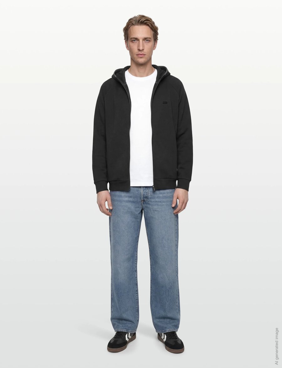 BOSS - Sense Hooded Jacket - kapuutsiga dressipluusid - black - 0