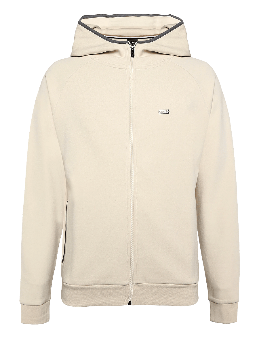 BOSS - Sense Hooded Jacket - kapuutsiga pusad - open white - 1