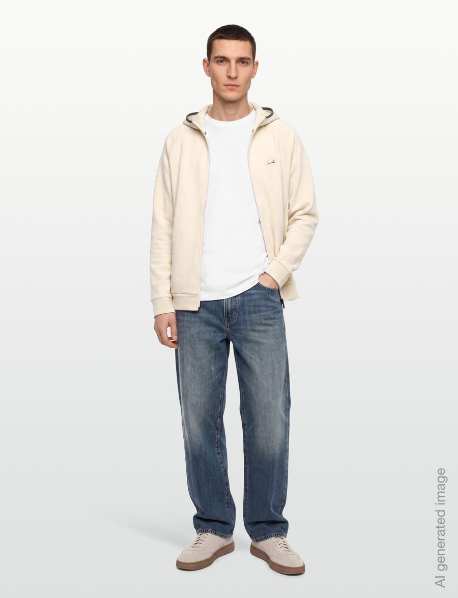 BOSS - Sense Hooded Jacket - kapuutsiga pusad - open white - 0