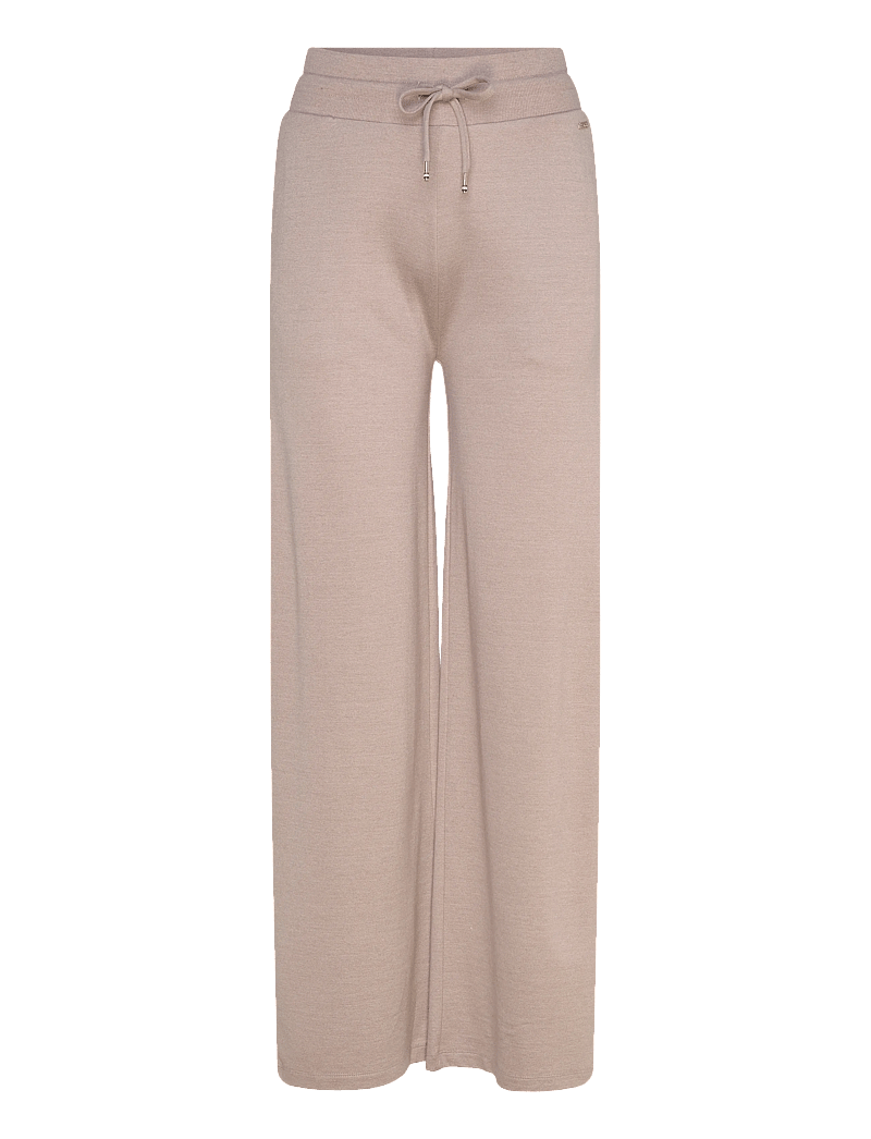 BOSS - Embrace_Pants - bukser med brede ben - light beige - 0