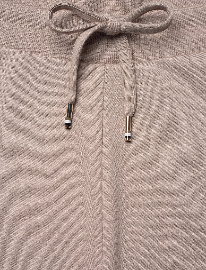 BOSS - Embrace_Pants - bukser med brede ben - light beige - 3