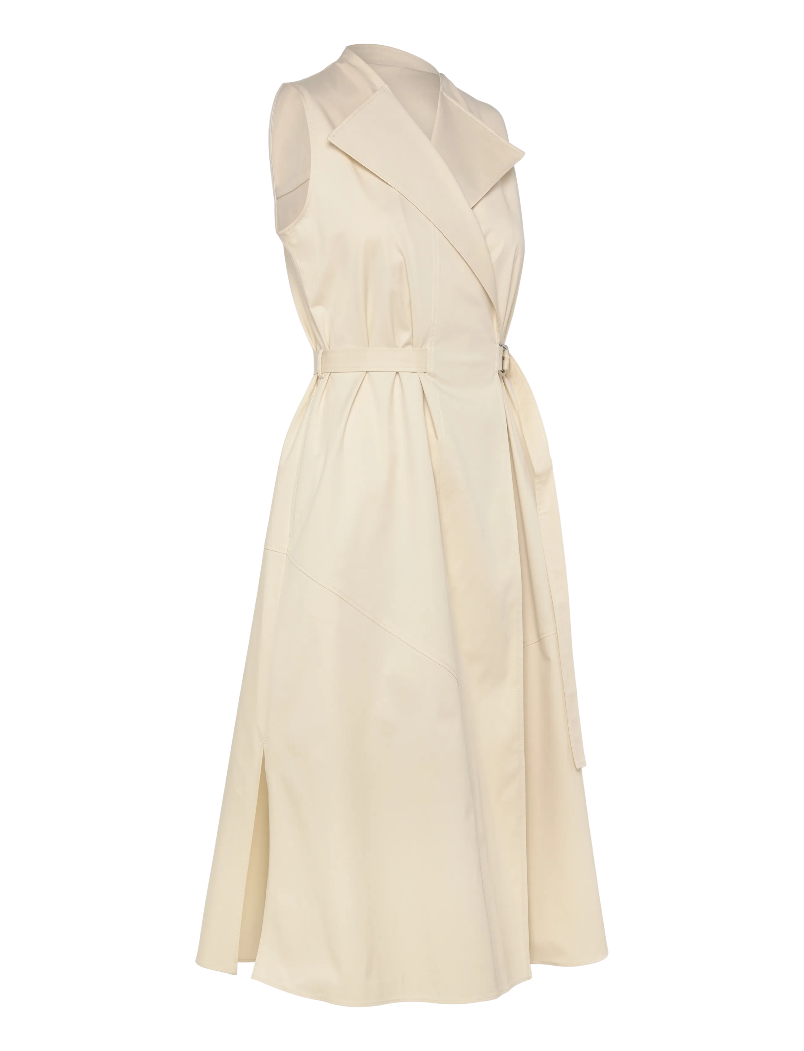 BOSS - Dimosa2 - midikleider - open white - 3