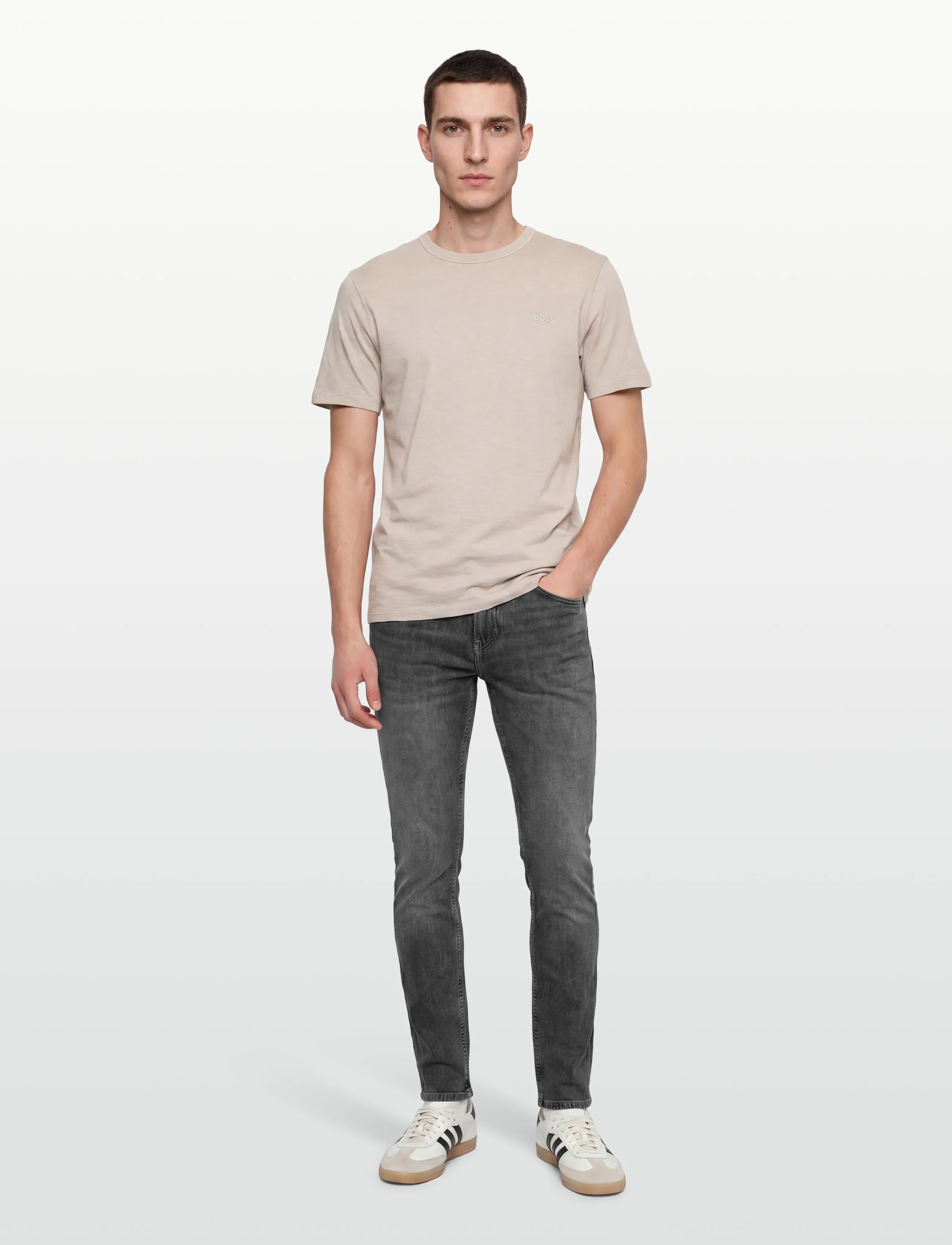 BOSS C-Delaware, 32 x 32, Grey, Jeans > Smalle, Herre