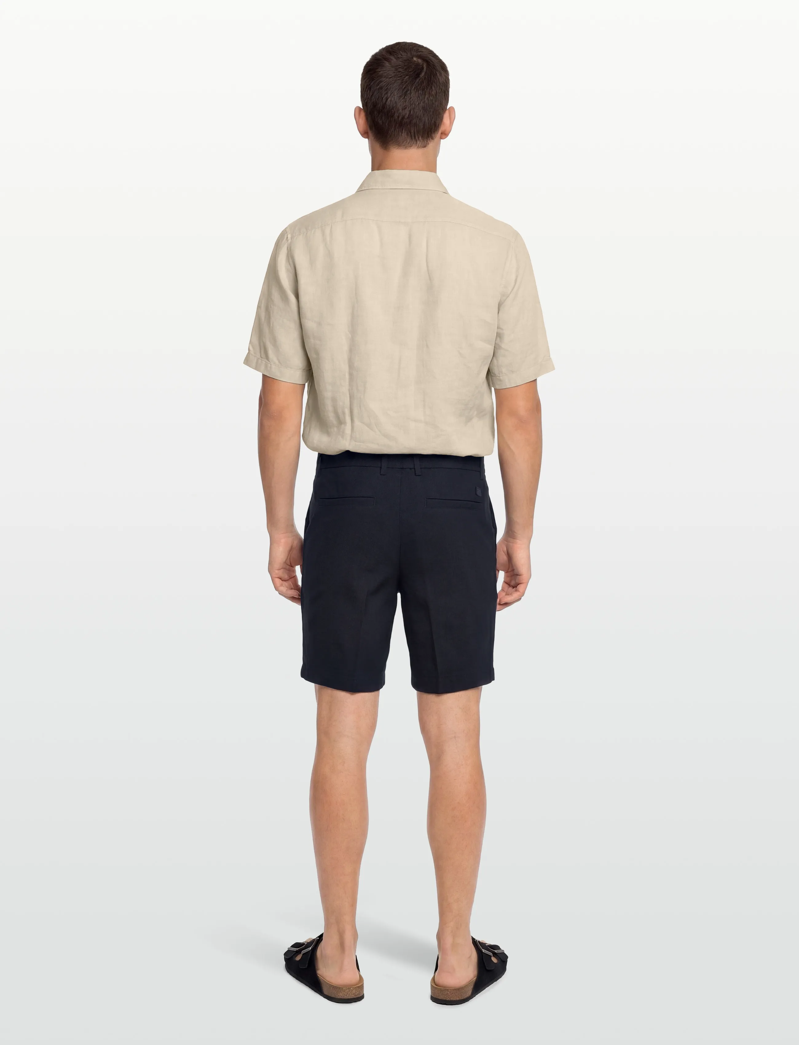 BOSS - H-Kane1-RDS-Shorts - linneshorts - dark blue - 4