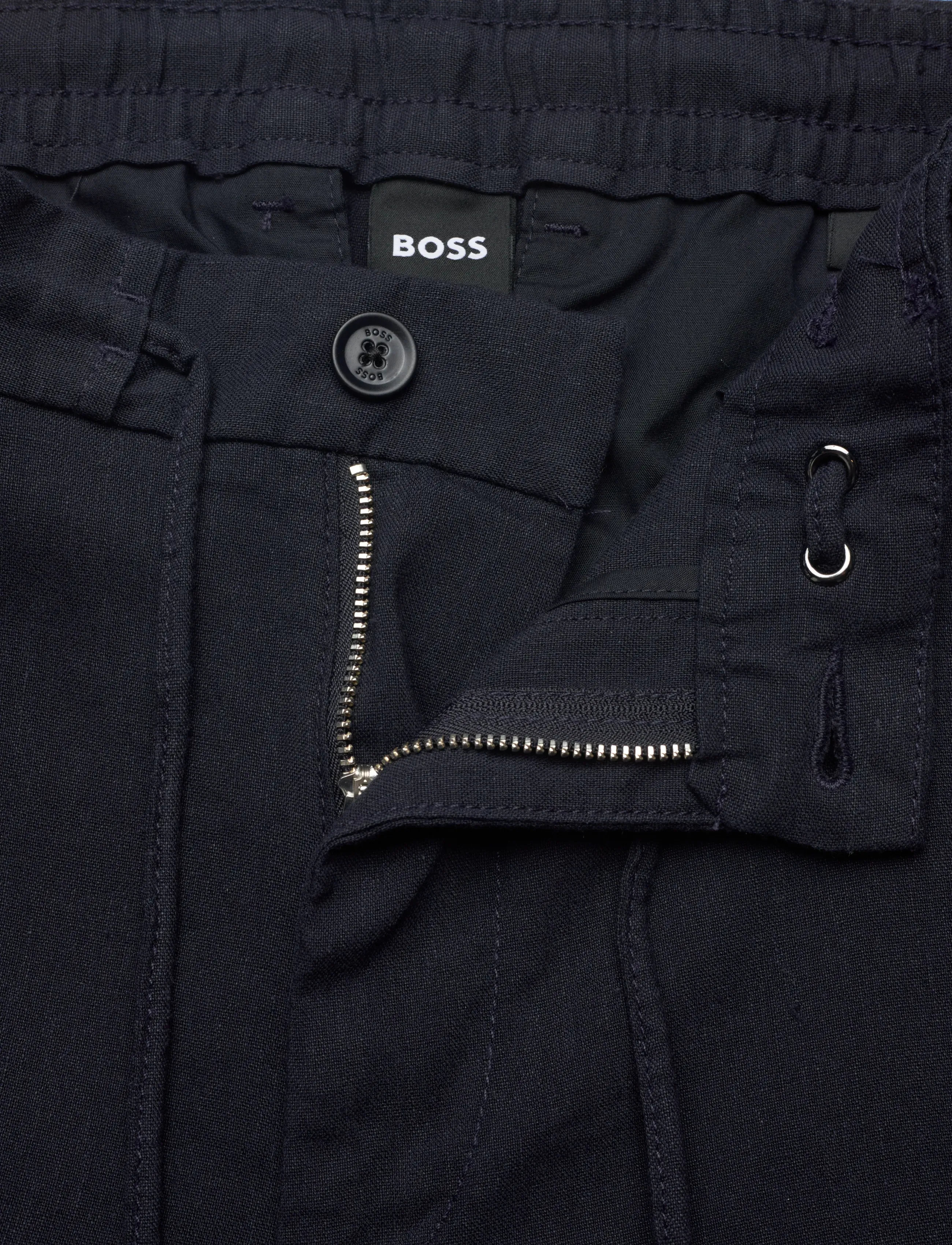 BOSS - H-Kane1-RDS-Shorts - linased lühikesed püksid - dark blue - 3