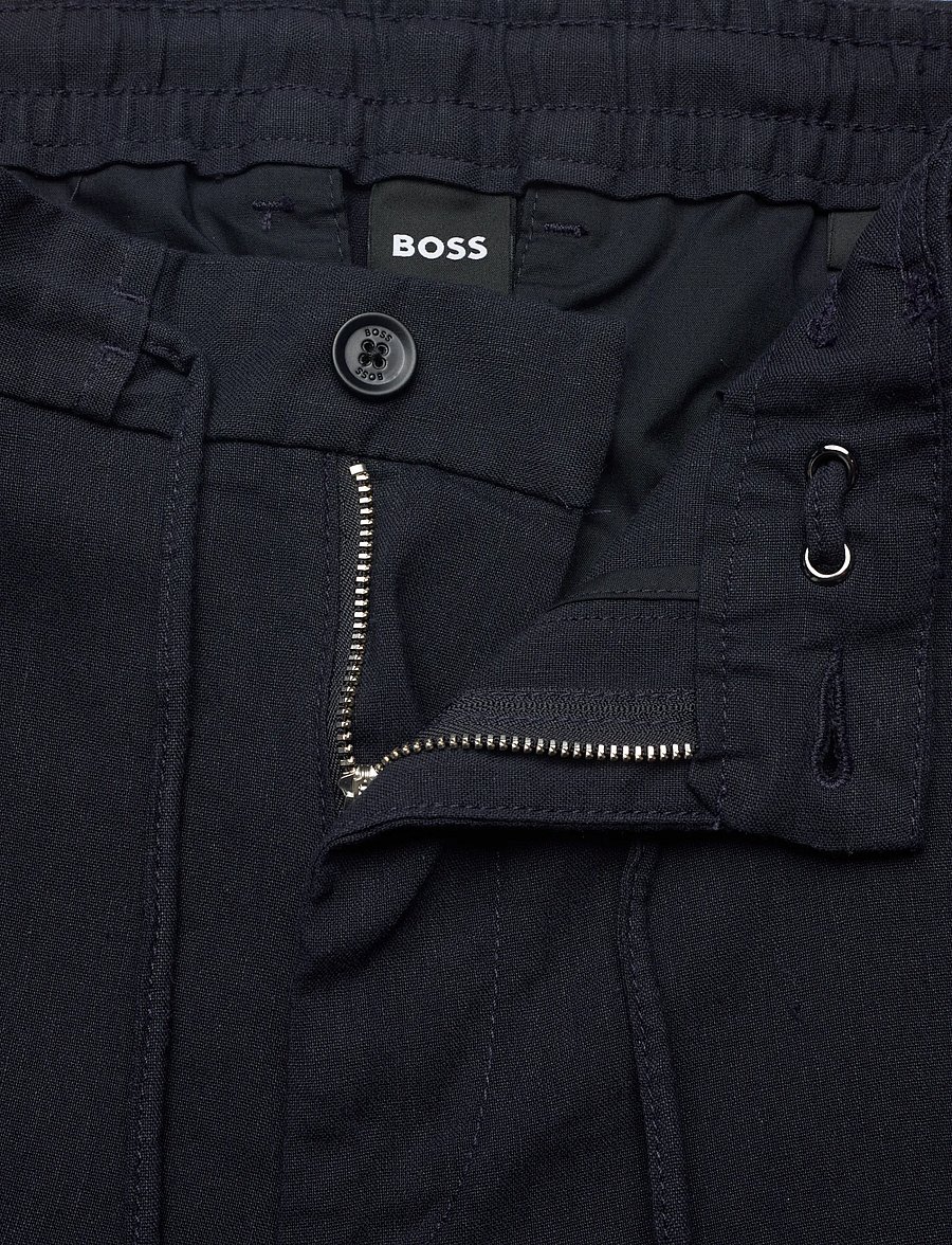 BOSS - H-Kane1-RDS-Shorts - leinen-shorts - dark blue - 3