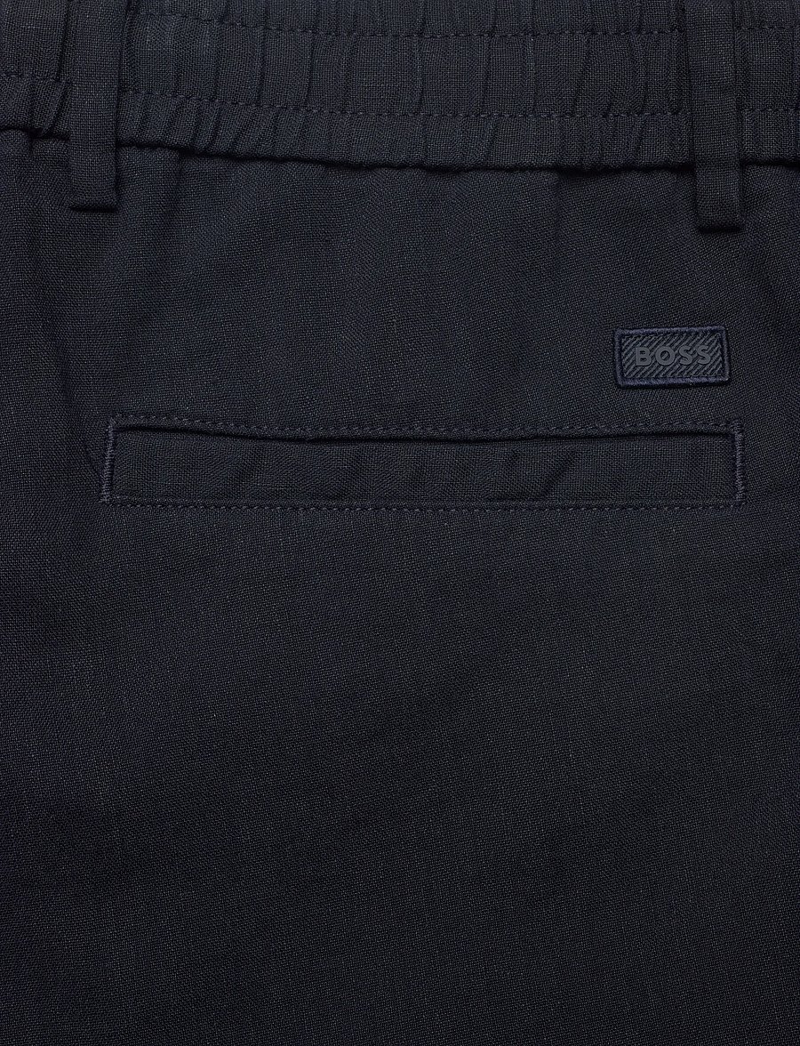 BOSS - H-Kane1-RDS-Shorts - leinen-shorts - dark blue - 4