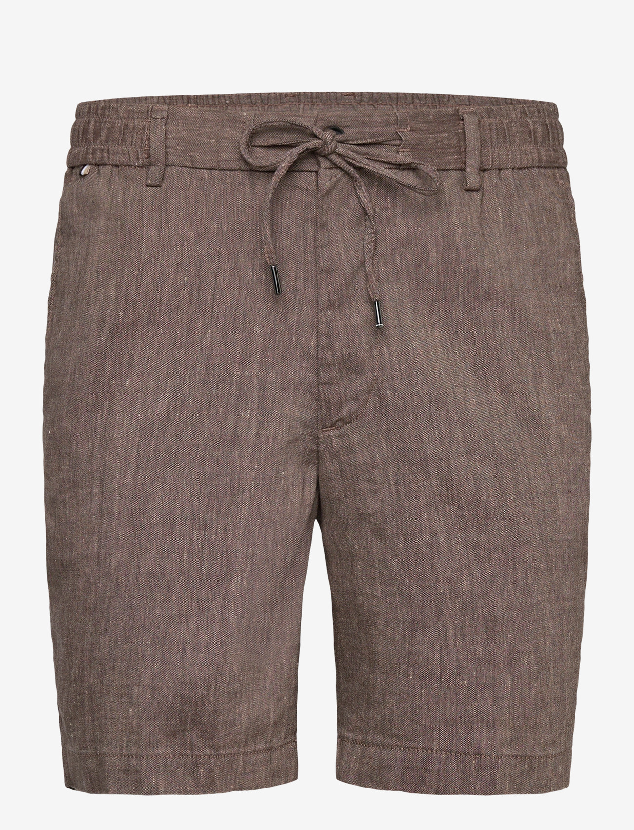 BOSS - H-Kane1-RDS-Shorts - hørshorts - dark brown - 0