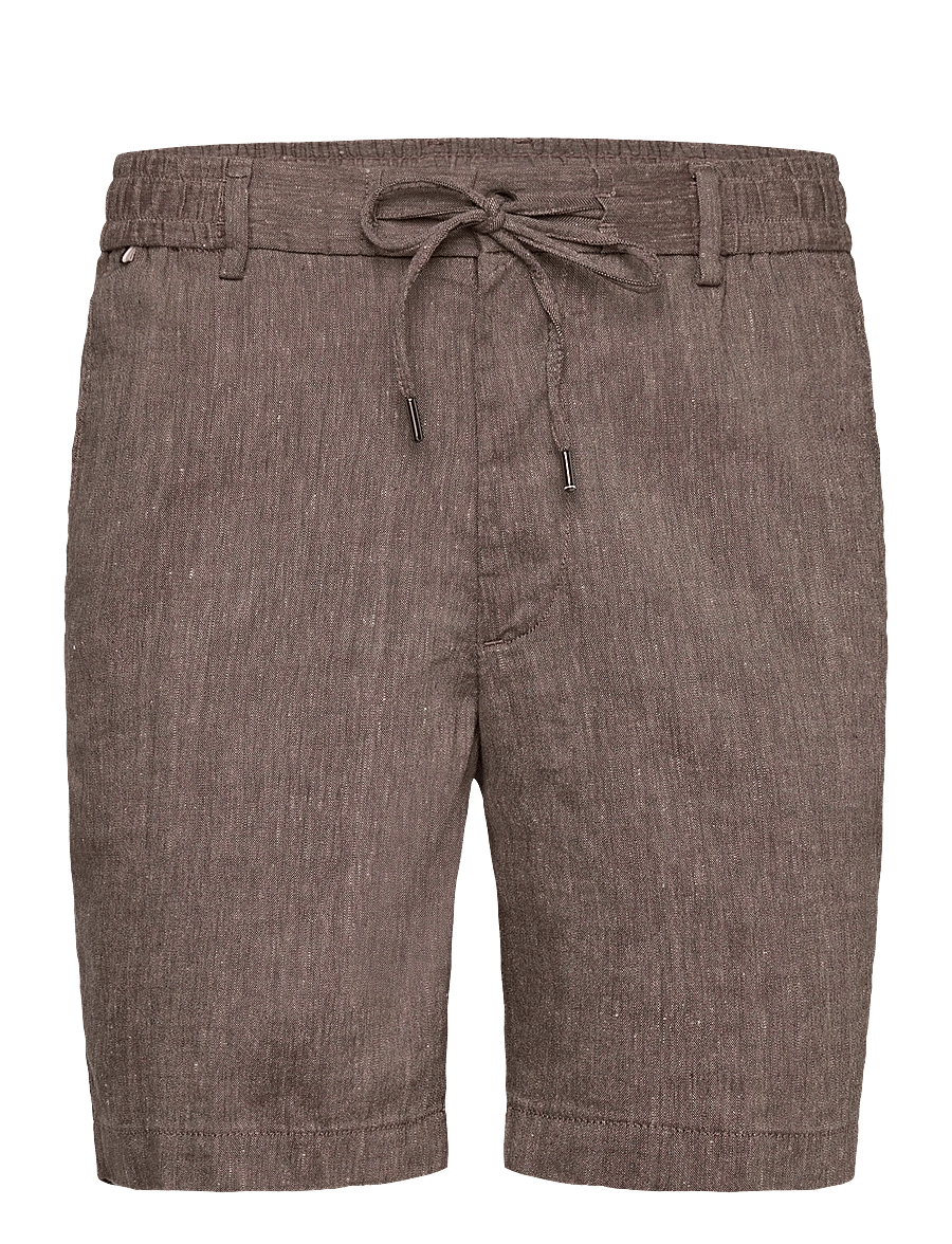 BOSS - H-Kane1-RDS-Shorts - leinen-shorts - dark brown - 0