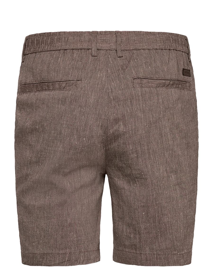 BOSS - H-Kane1-RDS-Shorts - leinen-shorts - dark brown - 1