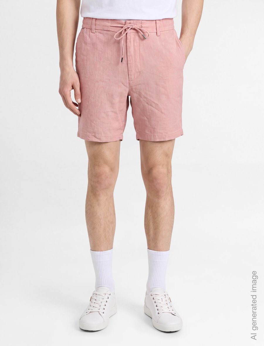 BOSS - H-Kane1-RDS-Shorts - hørshorts - light/pastel pink - 3
