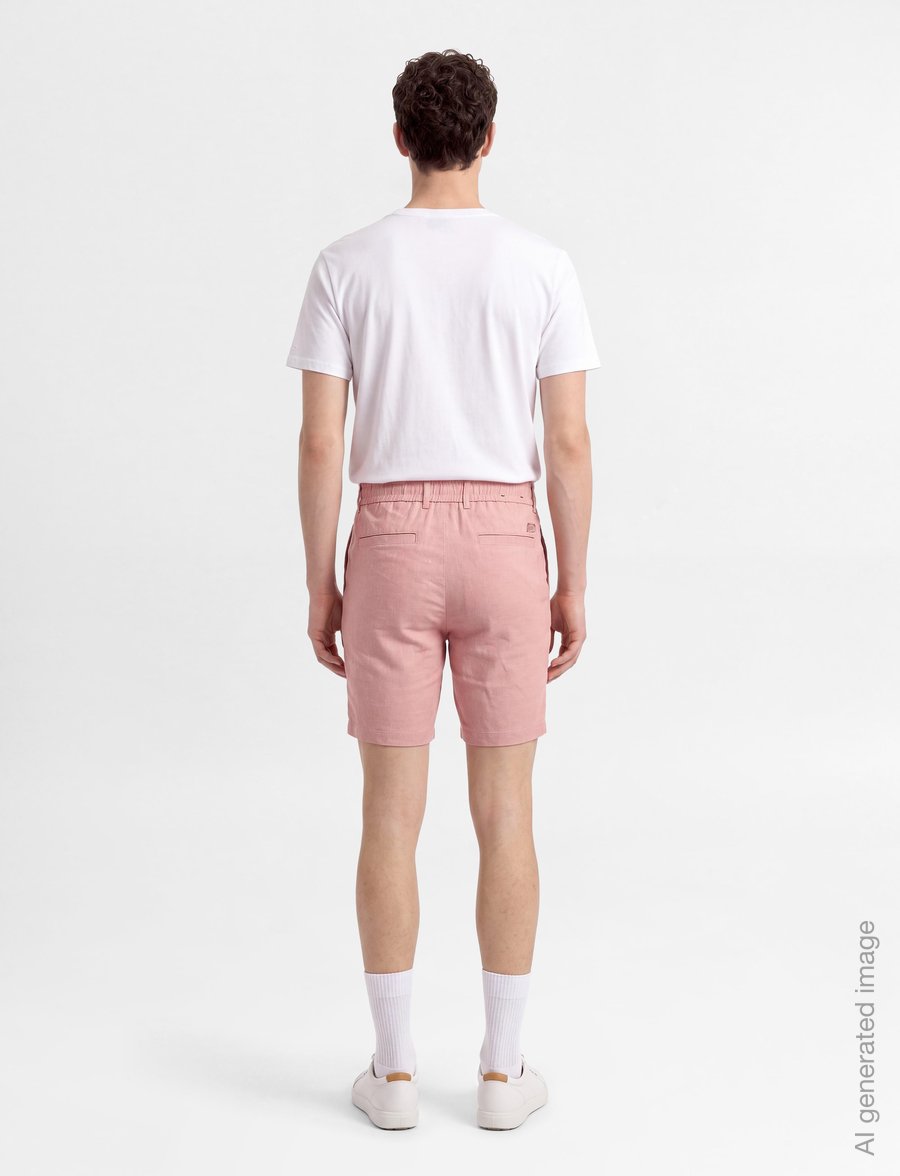 BOSS - H-Kane1-RDS-Shorts - hørshorts - light/pastel pink - 4