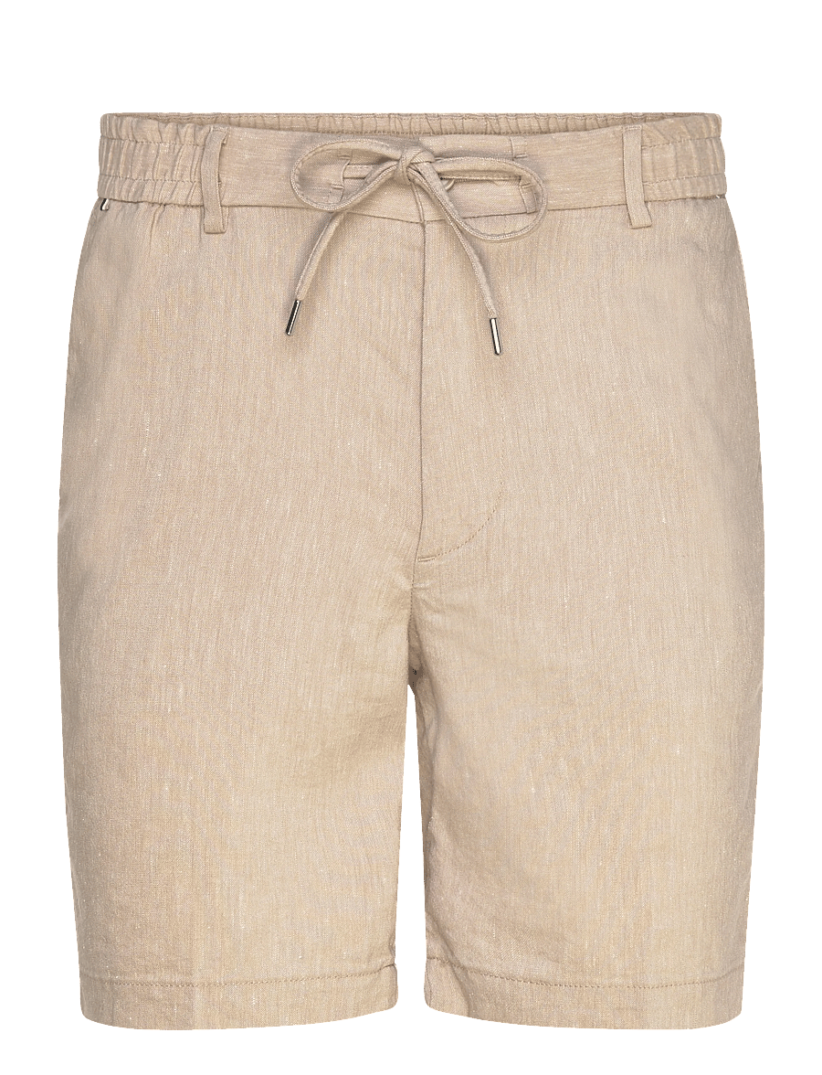 BOSS - H-Kane1-RDS-Shorts - leinen-shorts - open beige - 1