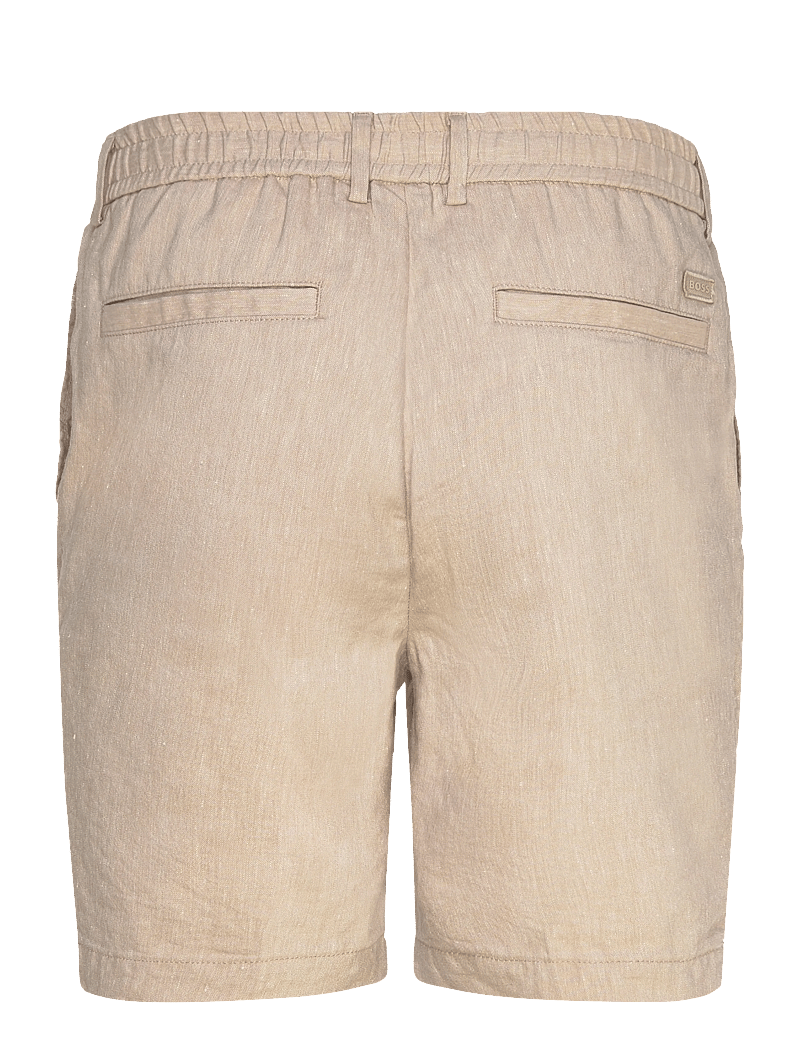 BOSS - H-Kane1-RDS-Shorts - leinen-shorts - open beige - 1