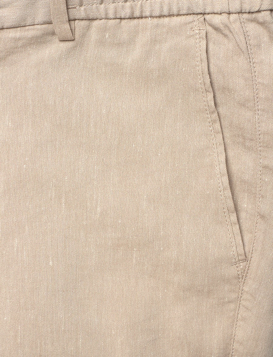 BOSS - H-Kane1-RDS-Shorts - leinen-shorts - open beige - 5