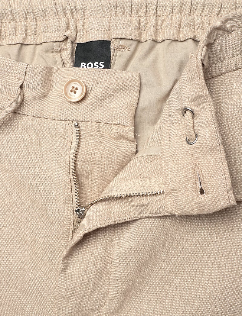 BOSS - H-Kane1-RDS-Shorts - leinen-shorts - open beige - 3