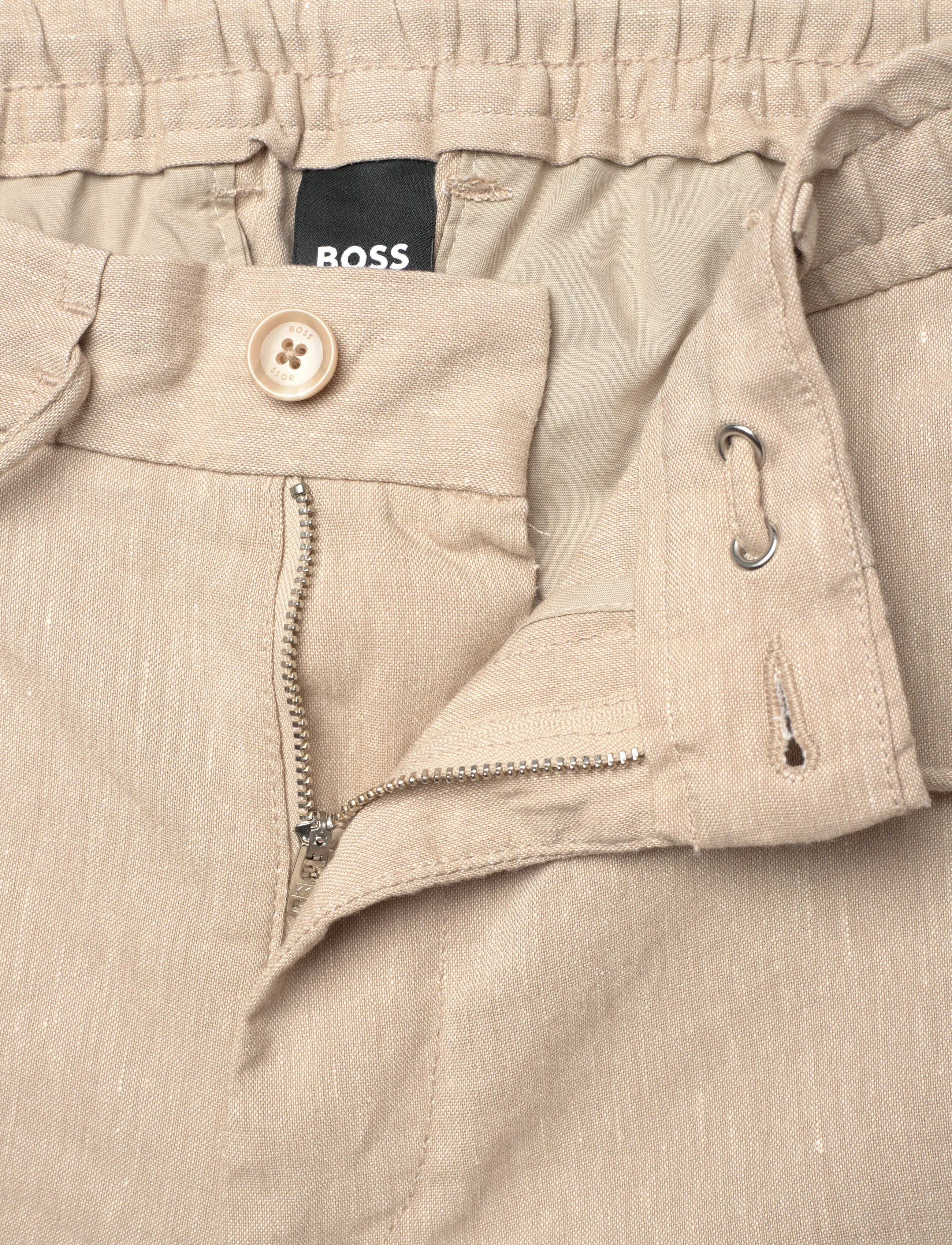 BOSS - H-Kane1-RDS-Shorts - linen shorts - open beige - 3