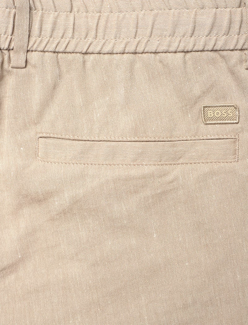 BOSS - H-Kane1-RDS-Shorts - leinen-shorts - open beige - 4