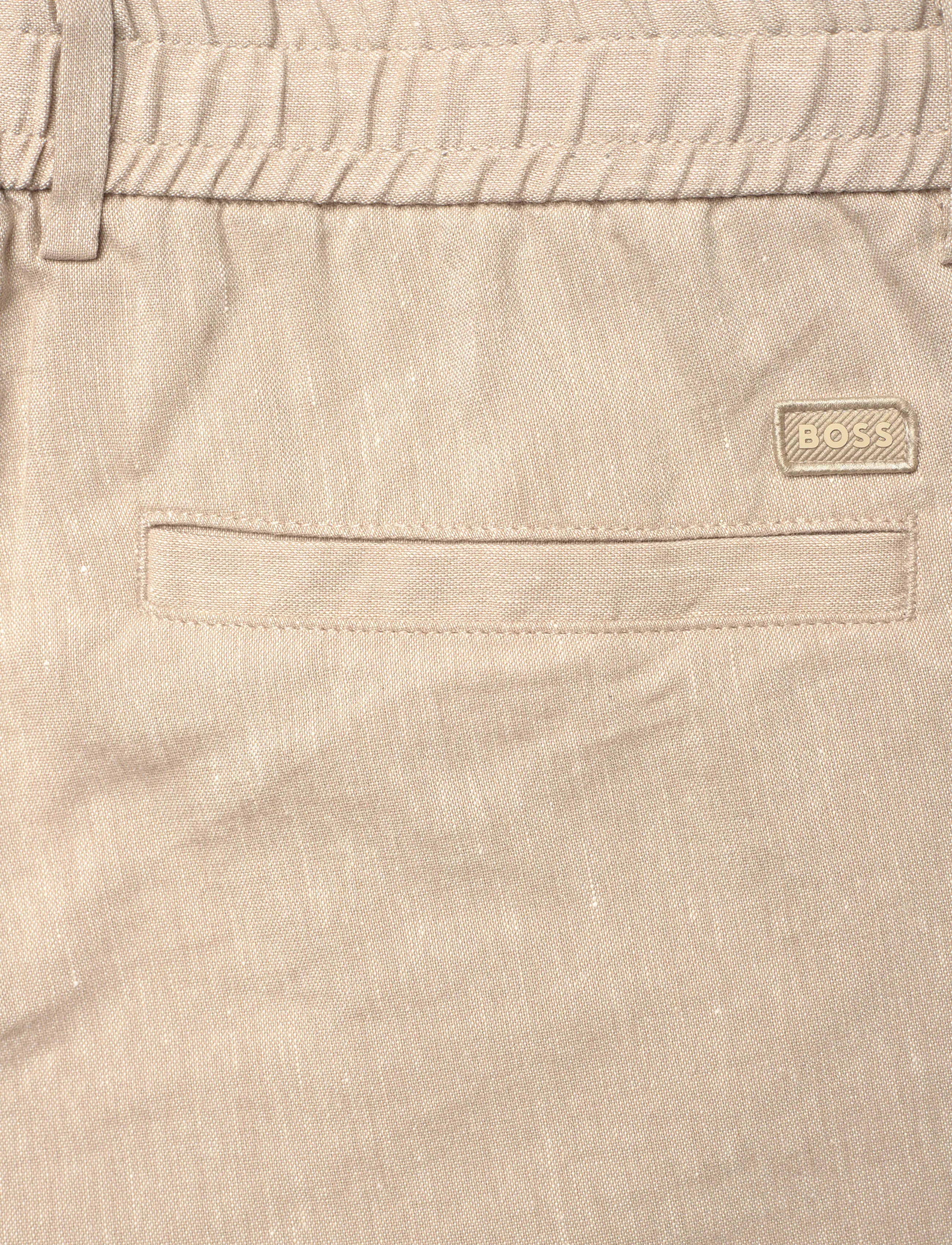 BOSS - H-Kane1-RDS-Shorts - linen shorts - open beige - 4
