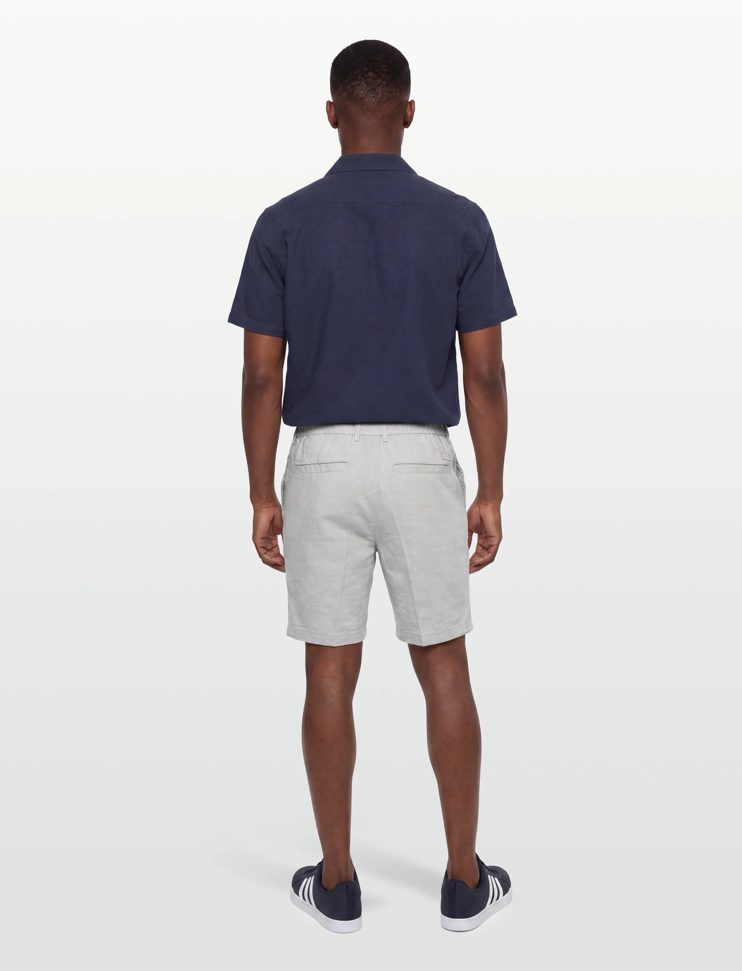 BOSS - H-Kane1-RDS-Shorts - hørshorts - open grey - 4