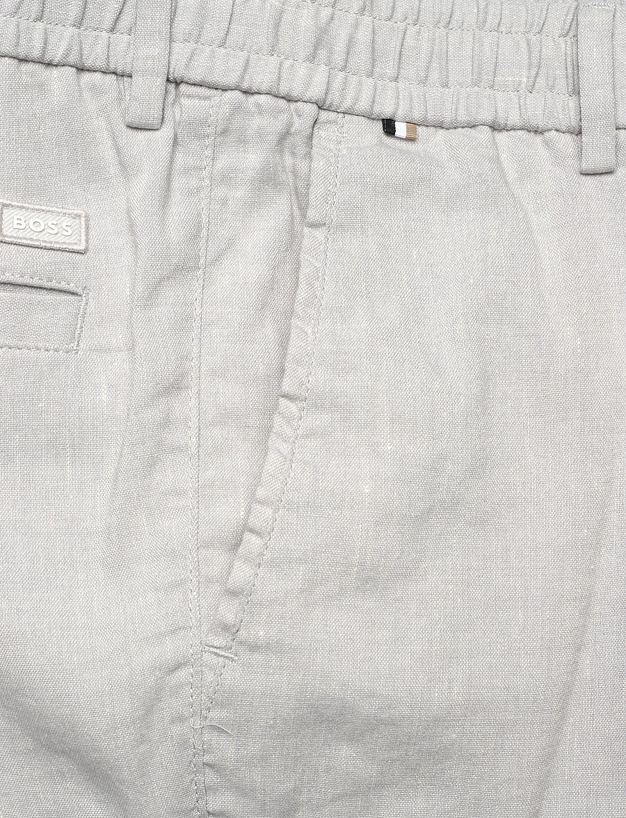 BOSS - H-Kane1-RDS-Shorts - leinen-shorts - open grey - 2