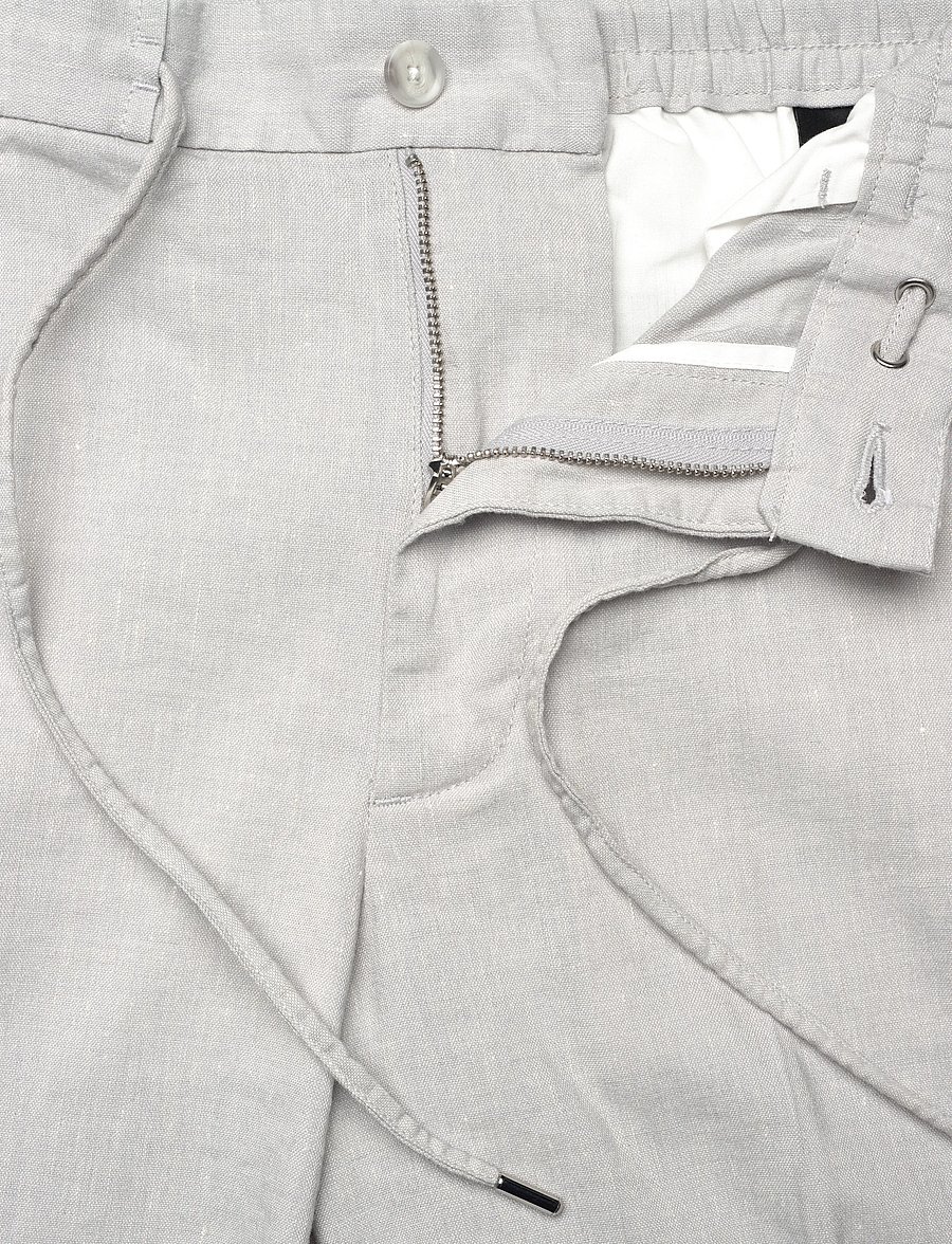 BOSS - H-Kane1-RDS-Shorts - leinen-shorts - open grey - 3