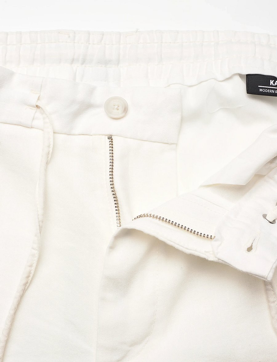 BOSS - H-Kane1-RDS-Shorts - leinen-shorts - white - 3