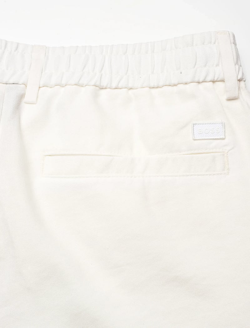 BOSS - H-Kane1-RDS-Shorts - leinen-shorts - white - 4