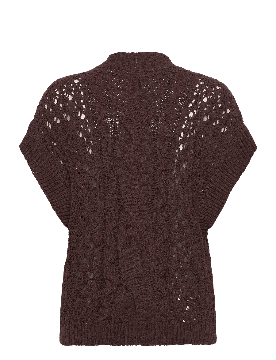 BOSS - Feonia - strickwesten - dark brown - 1